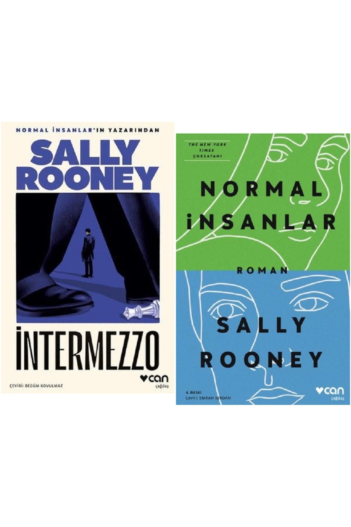 Can Yayınları Intermezzo + Normal İnsanlar / Sally Rooney 2 Kitap
