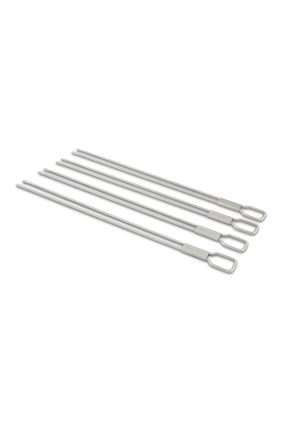 Broil King-4-Piece Stainless Steel Dual Prong BBQ Skewers 12inch 3