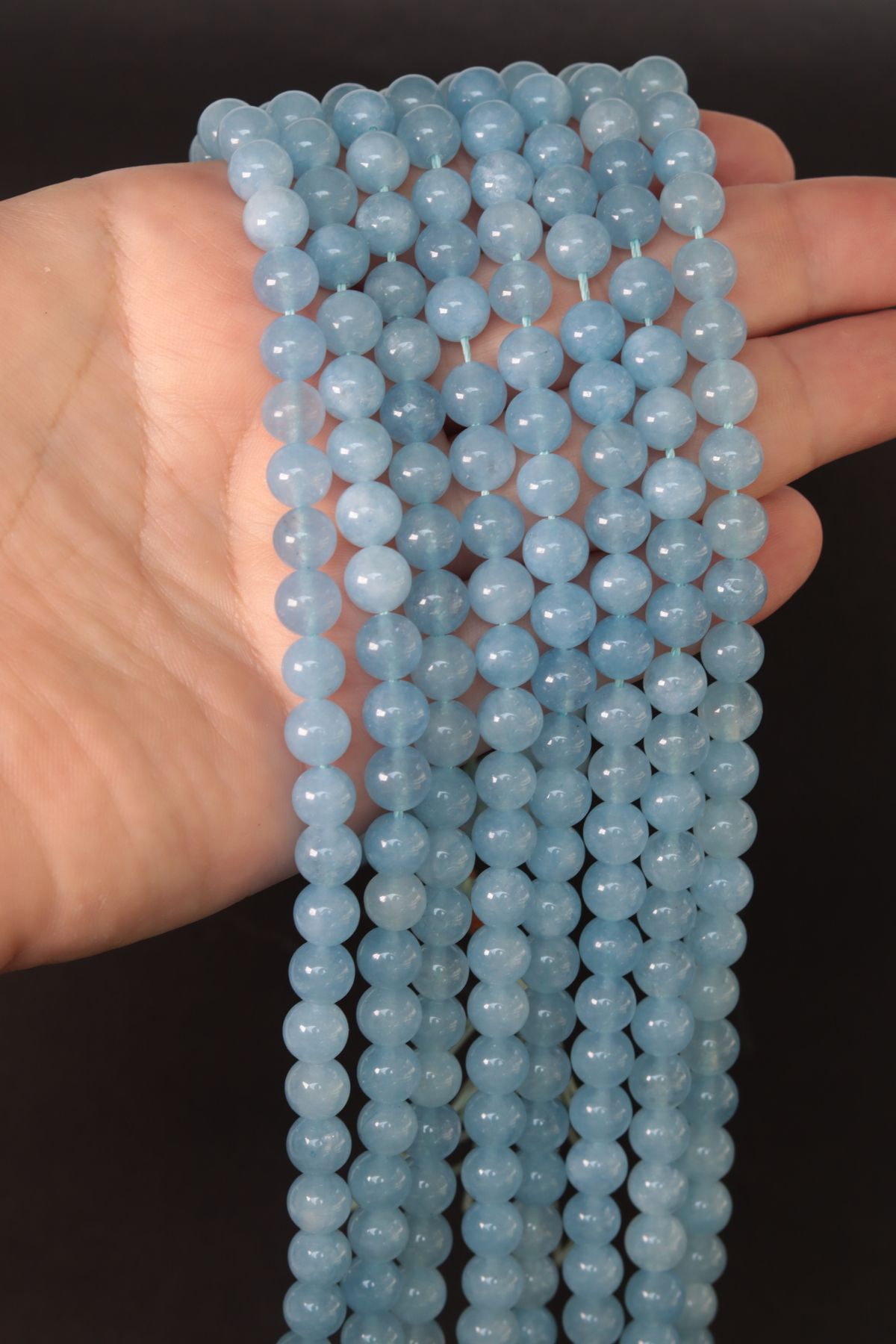 CessNova-Natural Aquamarine Stone - Certified String 1