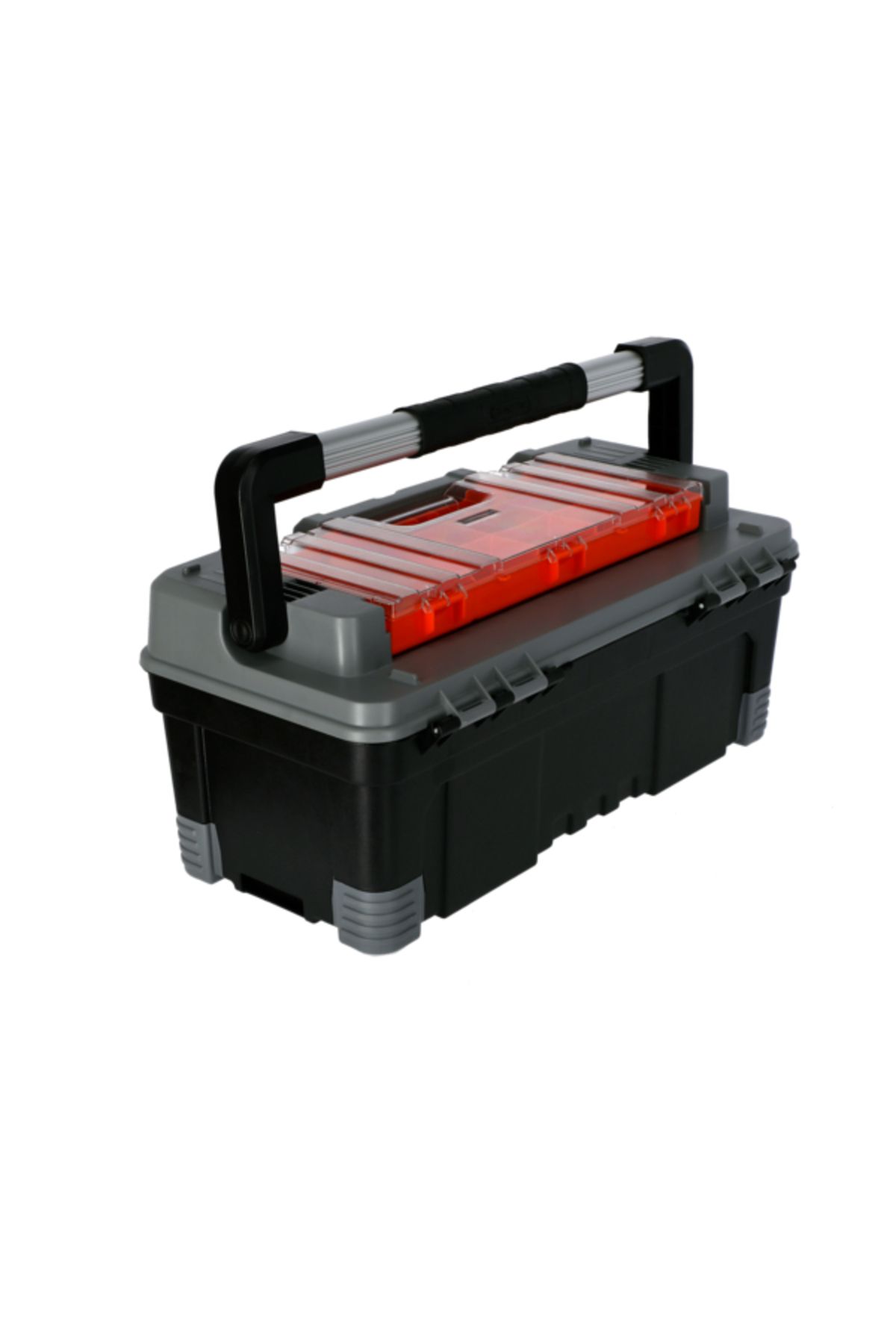 Tactix-Tool Box with Removable Top Organizer and Tote Tray 22inch 3