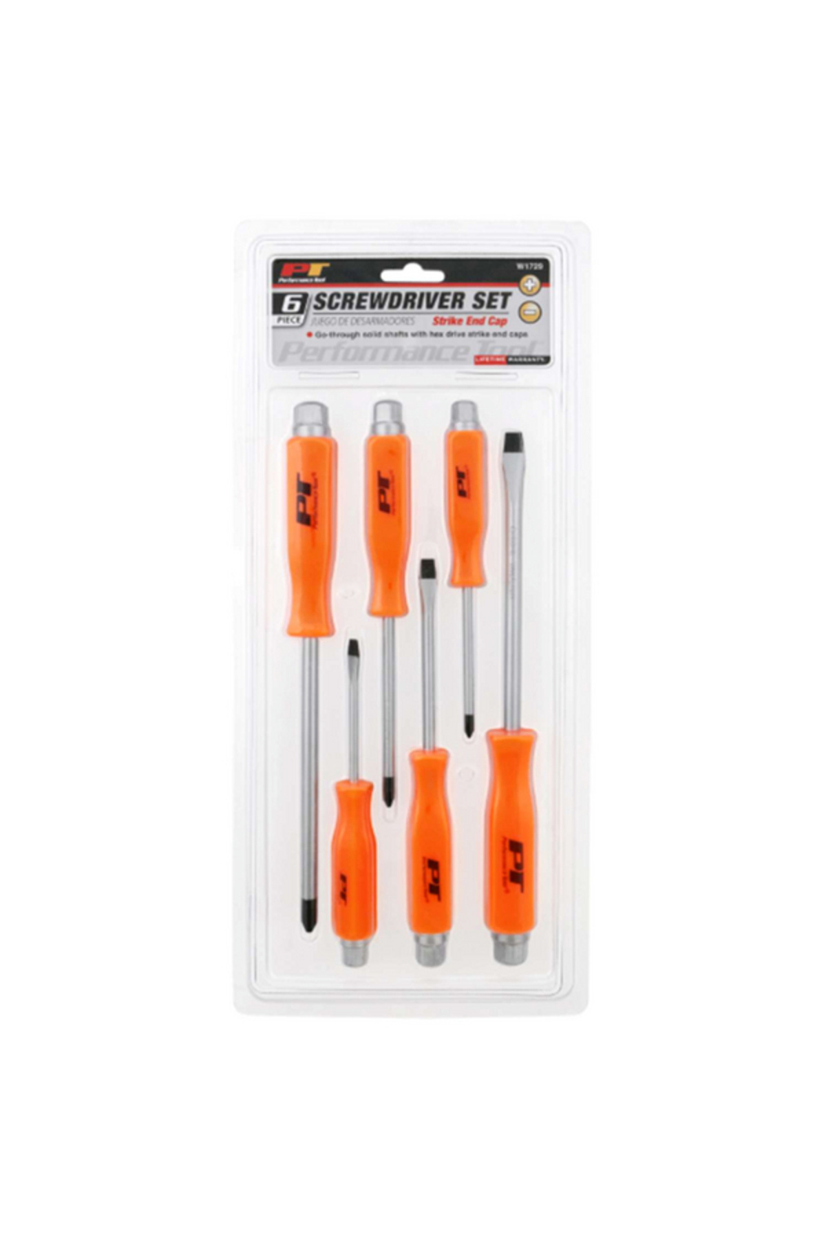 Performance Tool-6-Piece Strike End Cap Screwdriver Set W1729 1