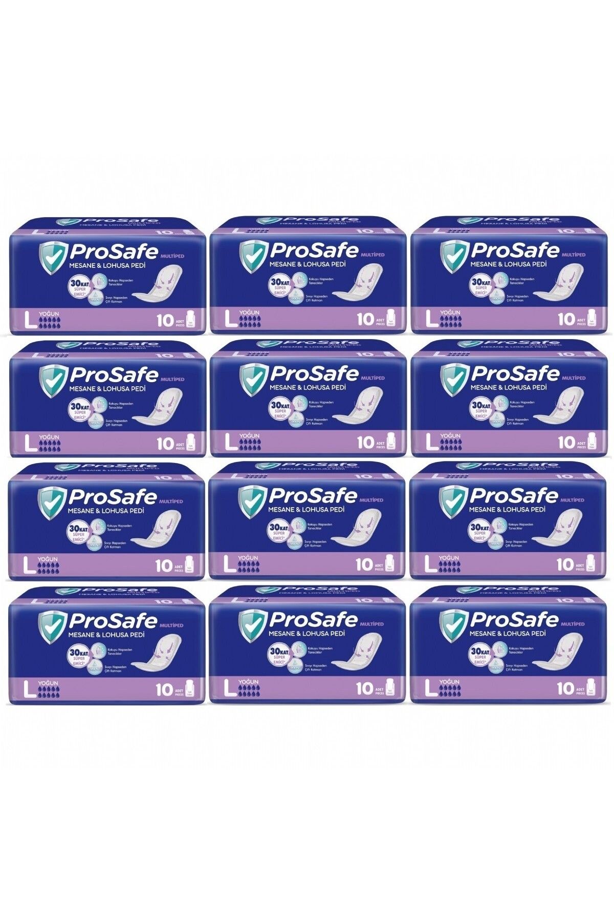 PROSAFE Mesane Pedi Yoğun Büyük Boy 10 lu x 12 Adet