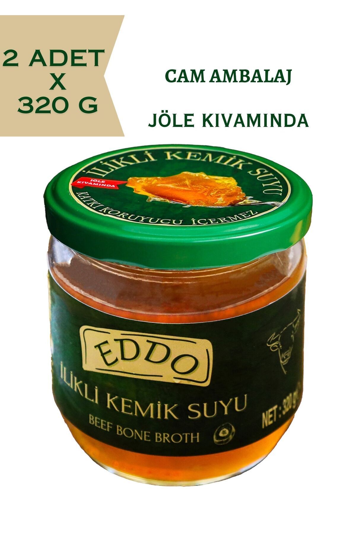 EDDO İLİKLİ KEMİK SUYU 2 ADETX 320 G