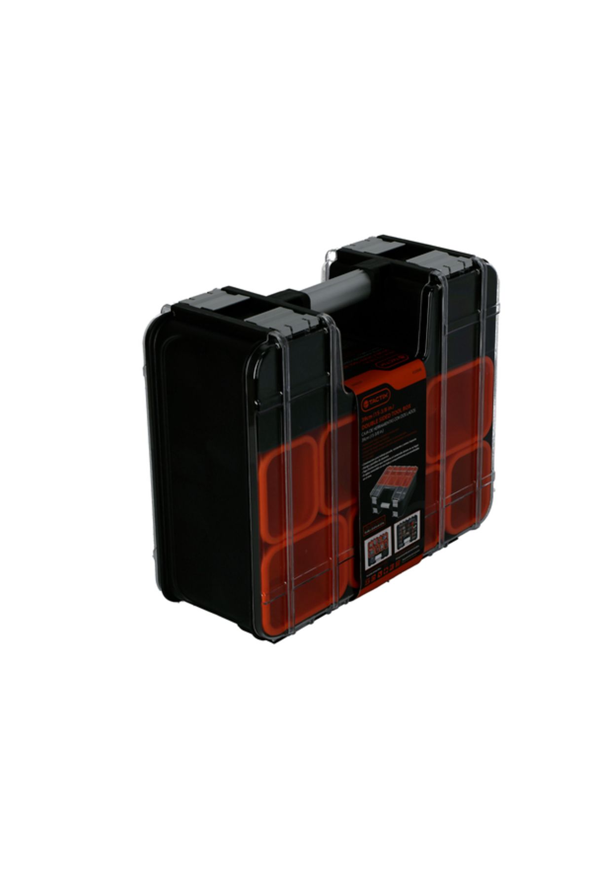 Tactix-Double Sided Tool Box with Removable Dividers and Tubs 39cm 7