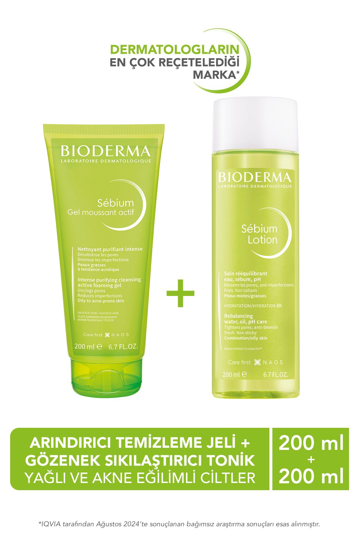 Sebium Lotion Gözenek Sıkılaştırıcı Tonik & Akne Karşıtı Yüz Vücut Temizleme Jeli 200ml