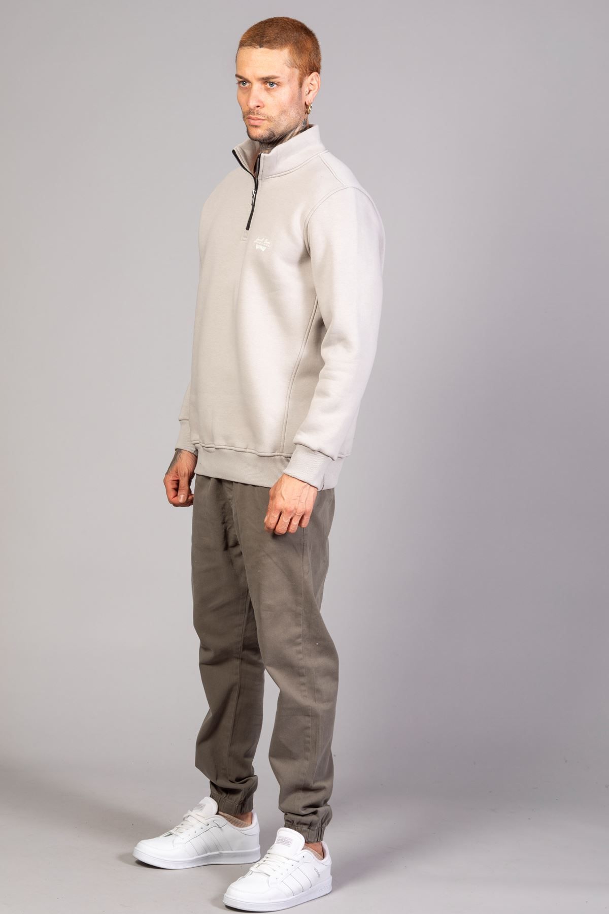سویشرت خاکستری مردانه چاپی به طور منظم و مناسب LTC Jeans