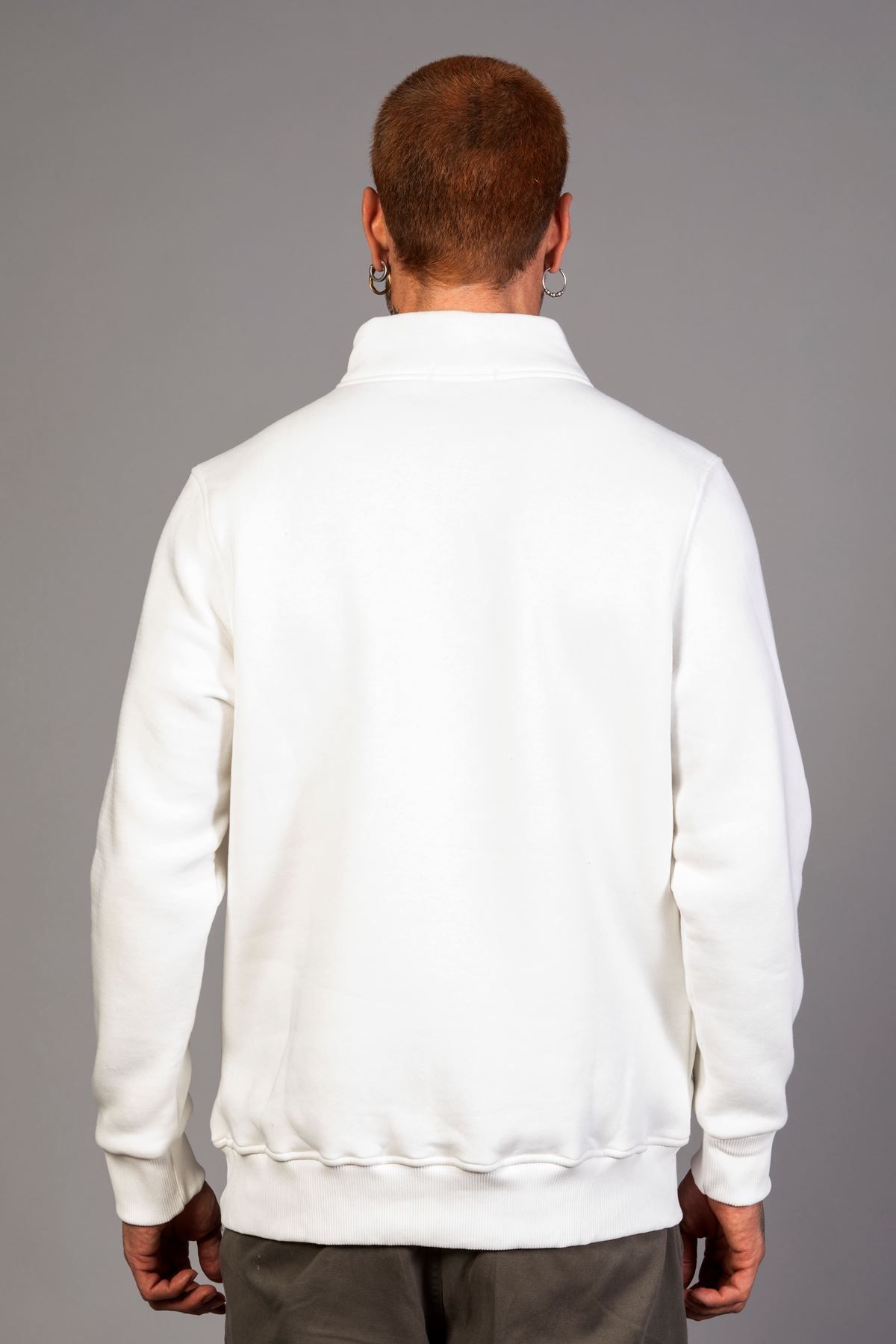 سویشرت مردانه چاپی ZIPPERED معمولی مناسب LTC Jeans