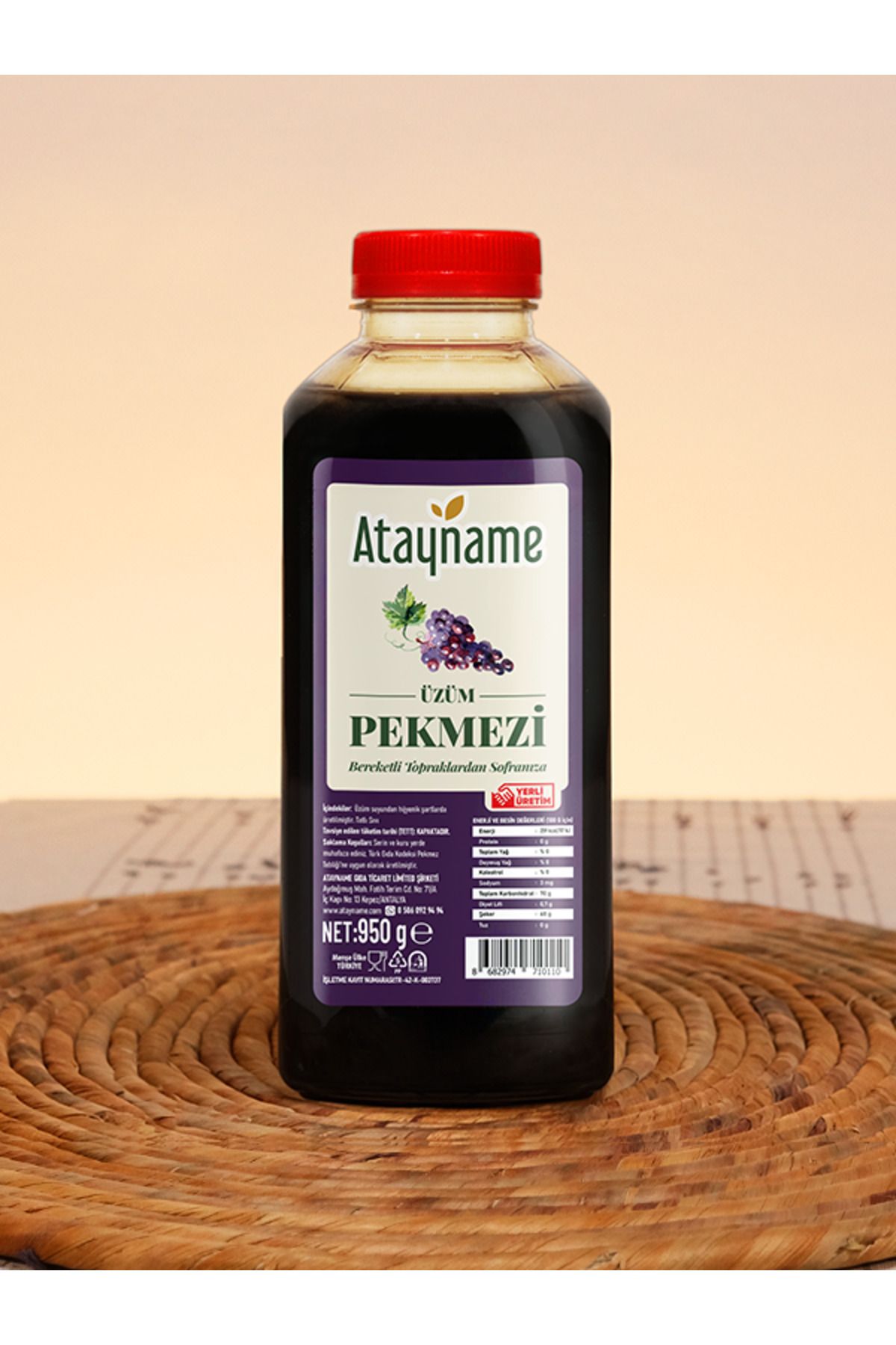 ATAYNAME Üzüm Pekmezi 950 G