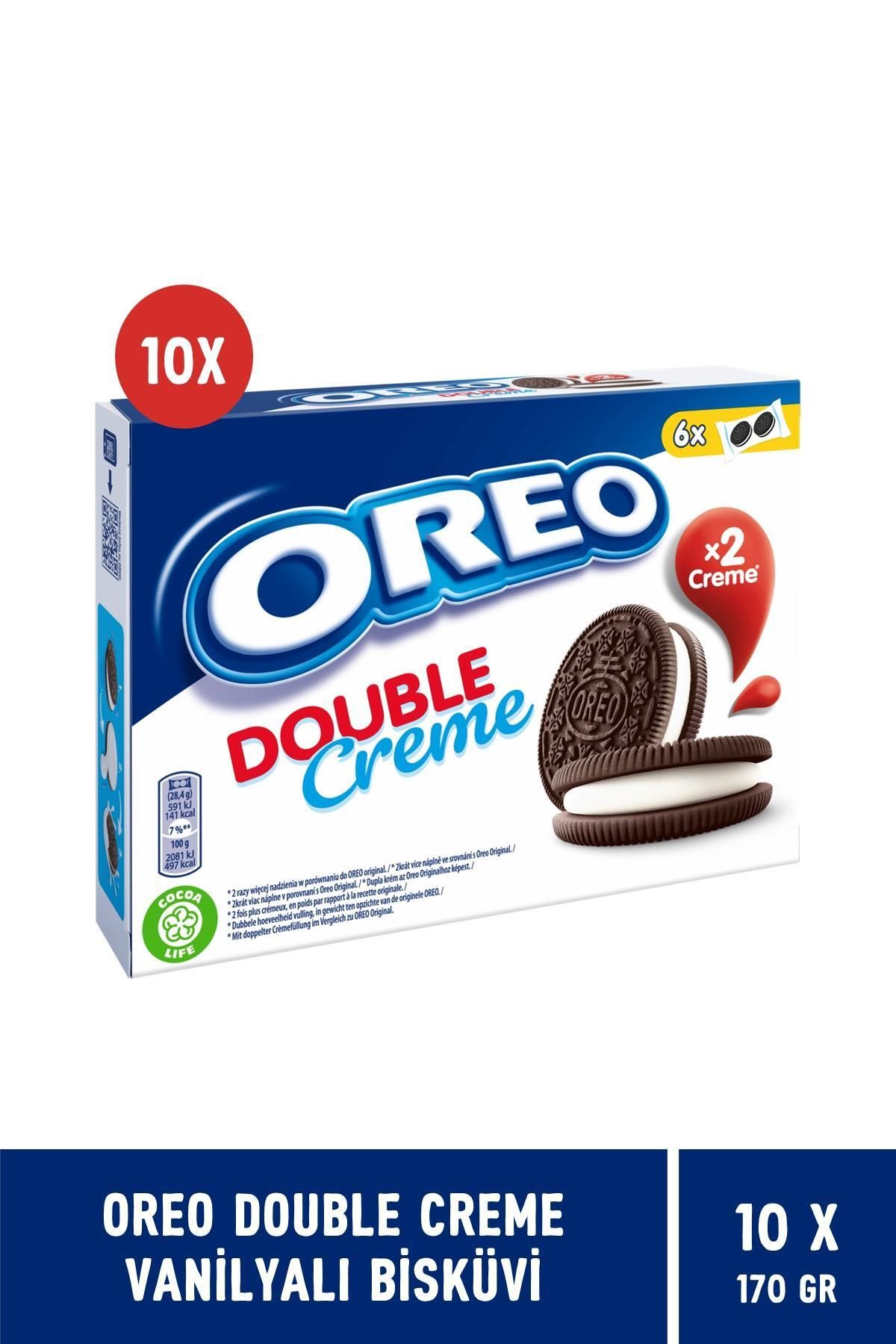 Oreo Bisküvi Duble Krema 170 gr 10'lu Paket