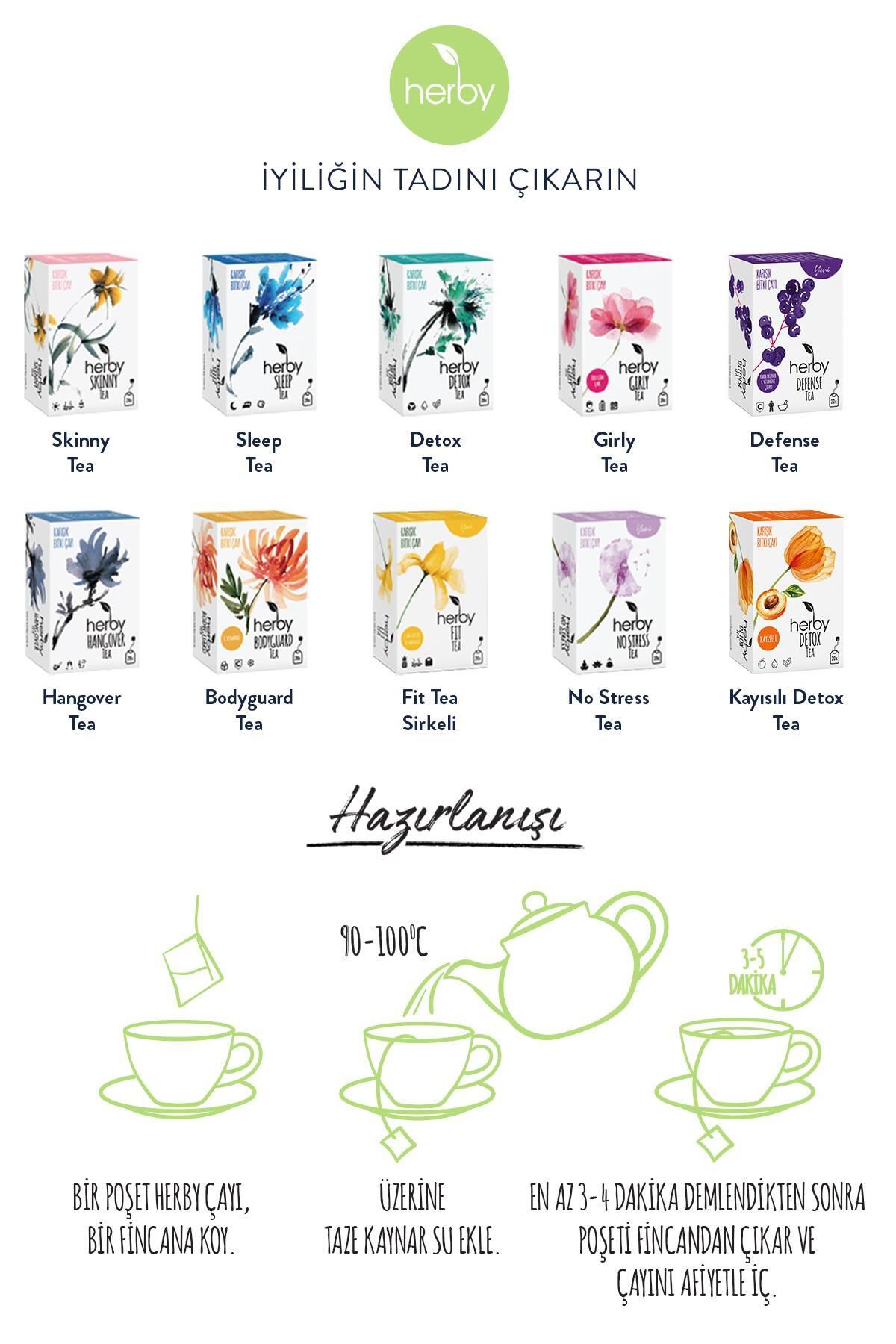 Herby-Detox Pack of 2 - Herbal Tea (DETOX TEA, SKINNY TEA) 5
