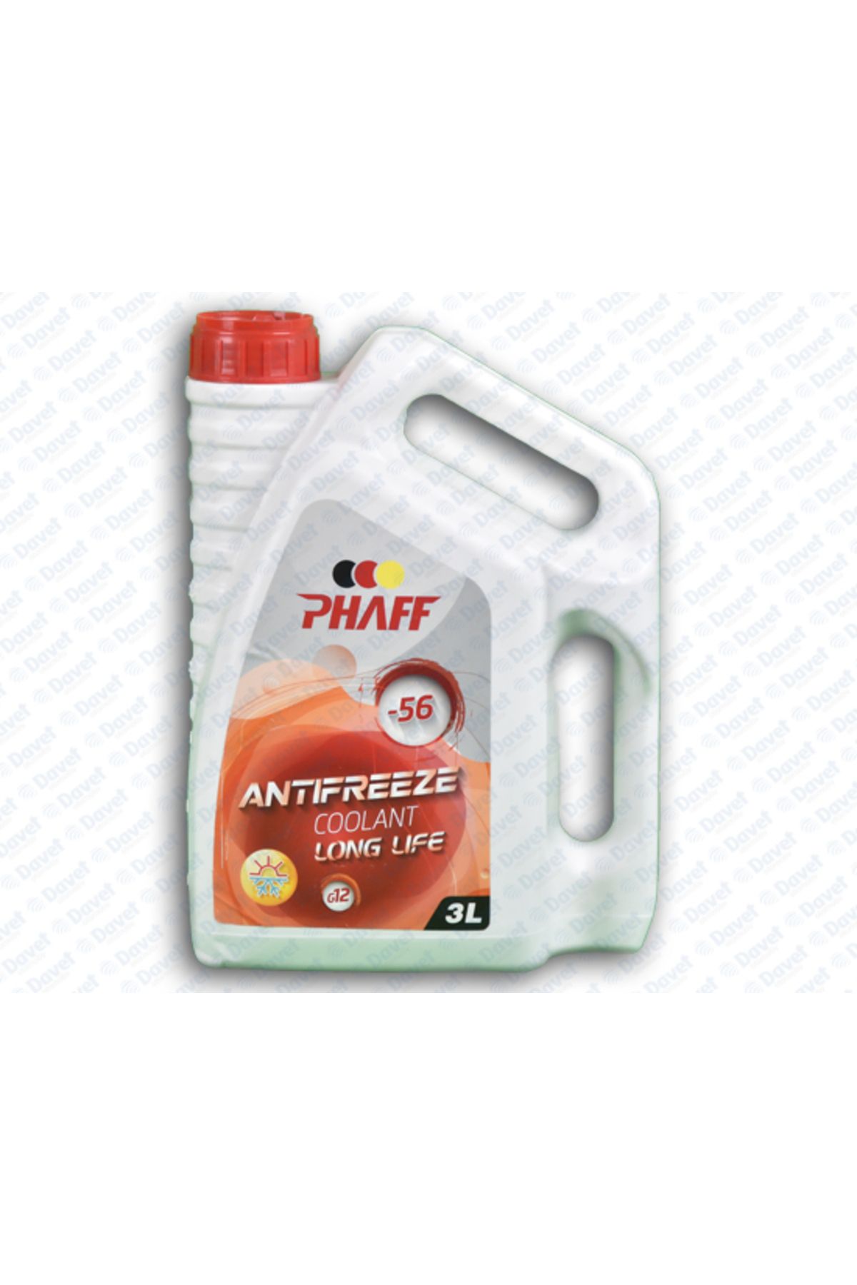 PHAFF Antifiriz Organik  Uyumlu  Kırmızı 3Lt -56 Derece