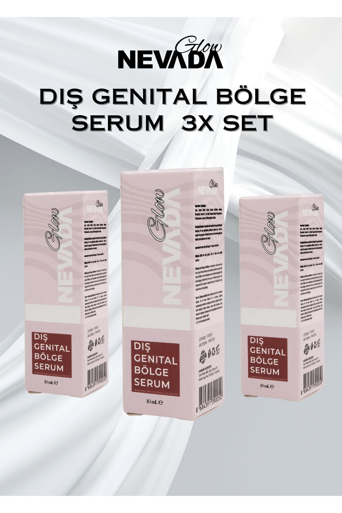 Glow Nevada 3'lü Set Genital Bölge Sıkılaştırıcı Serum