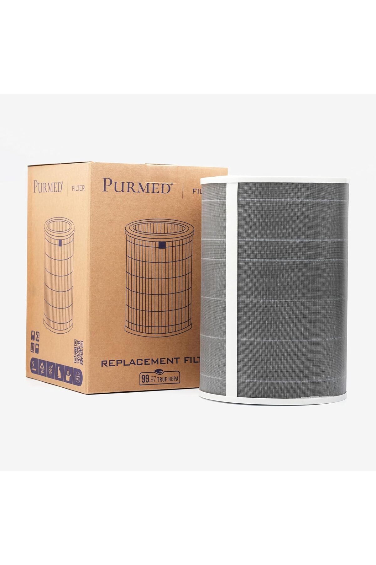 Cetking vmk Xiaomi Mi 1/2/3/ Pro Air Purifier Gri uyumlu hepa filtre Life 878477