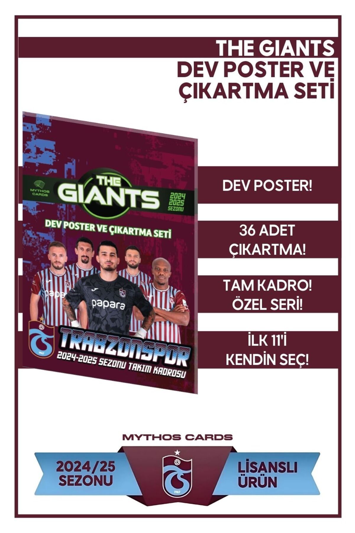 The Giants 24-25 Poster Ve Çıkartma Seti