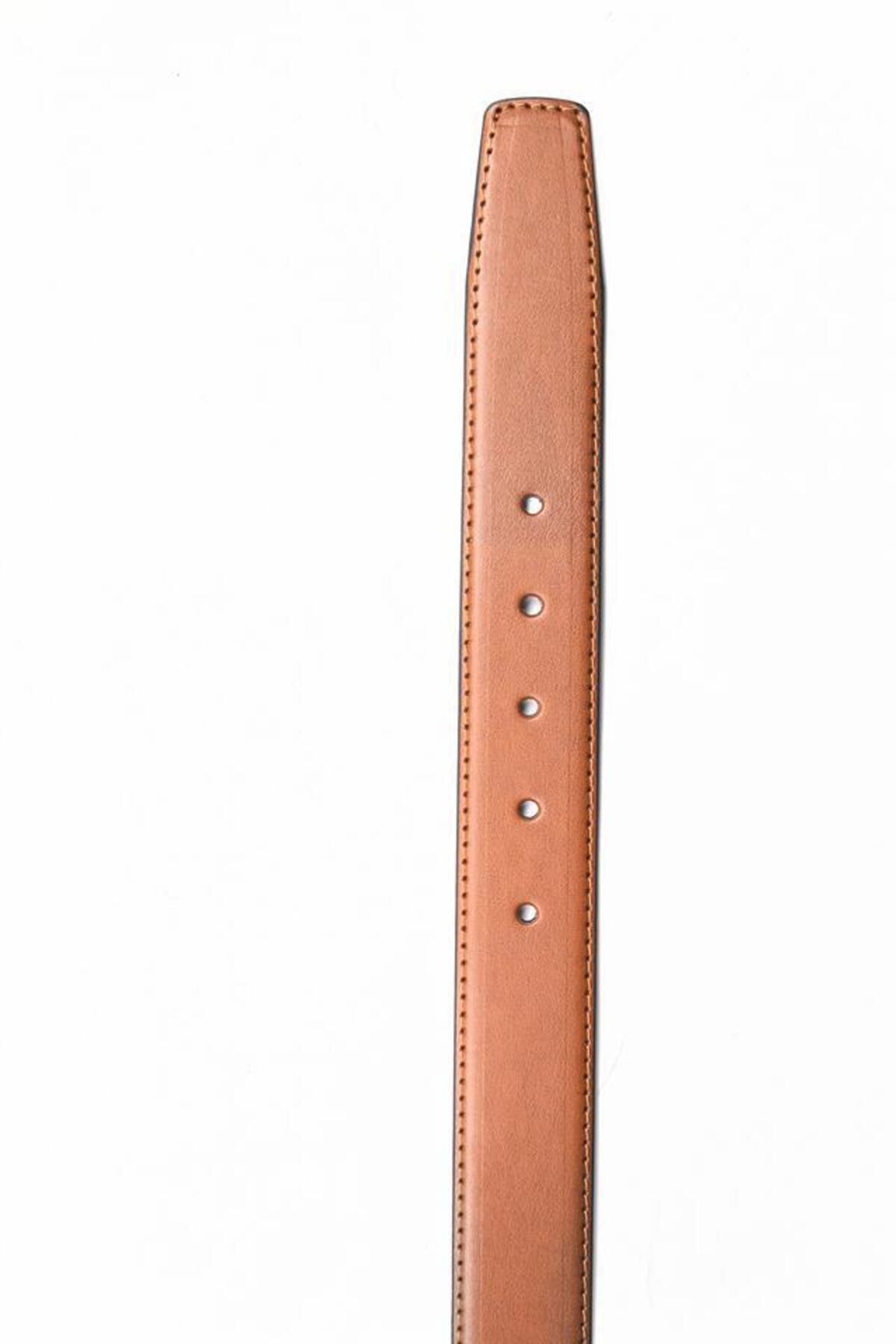 İmza-Tan Faux Leather Antique Belt1046220005 3