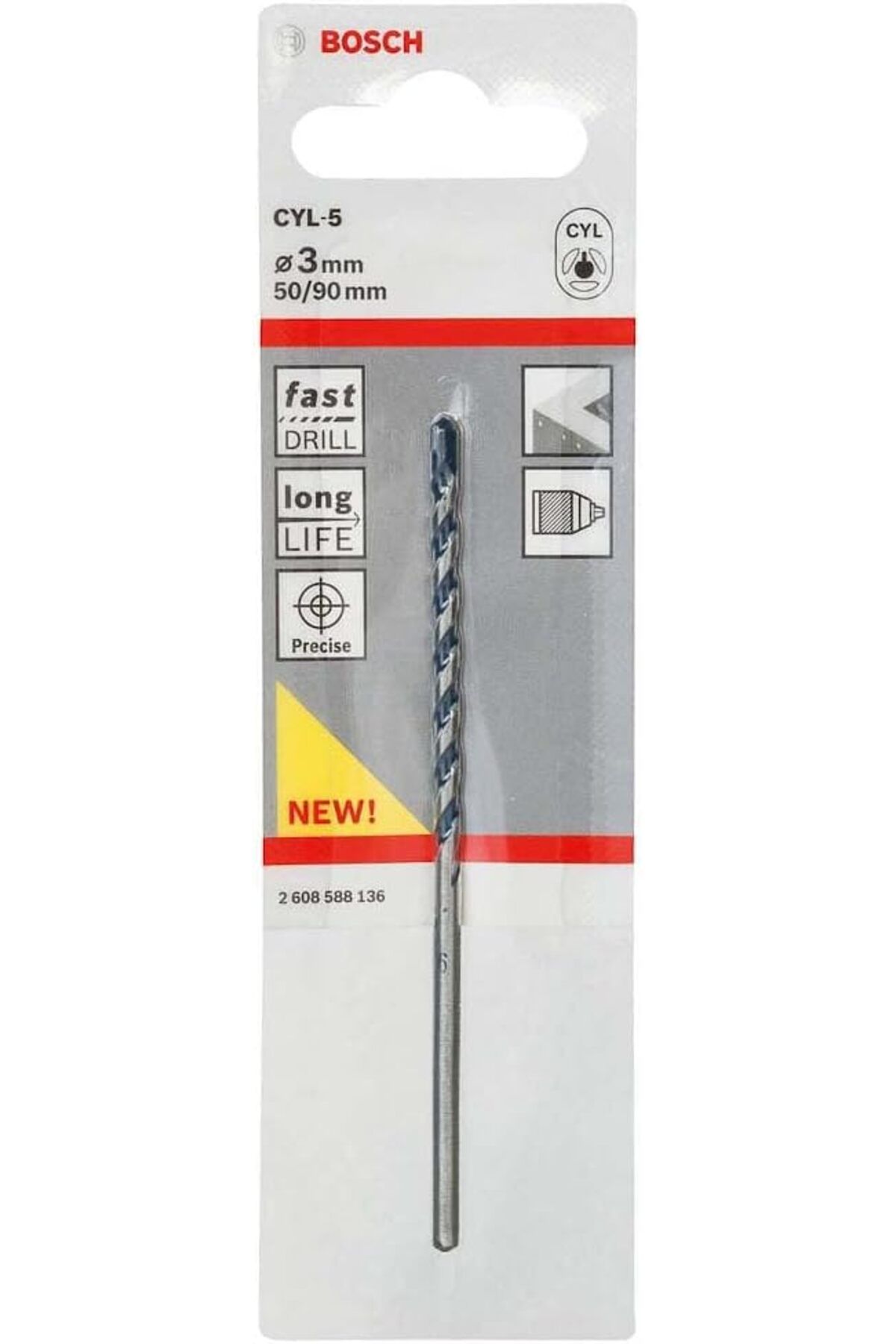 STOREMAX mrttnca Professional Accessories Matkap ve Kırıcı Delici Uçları, Taş ve Beton, Gri, Durchmesse