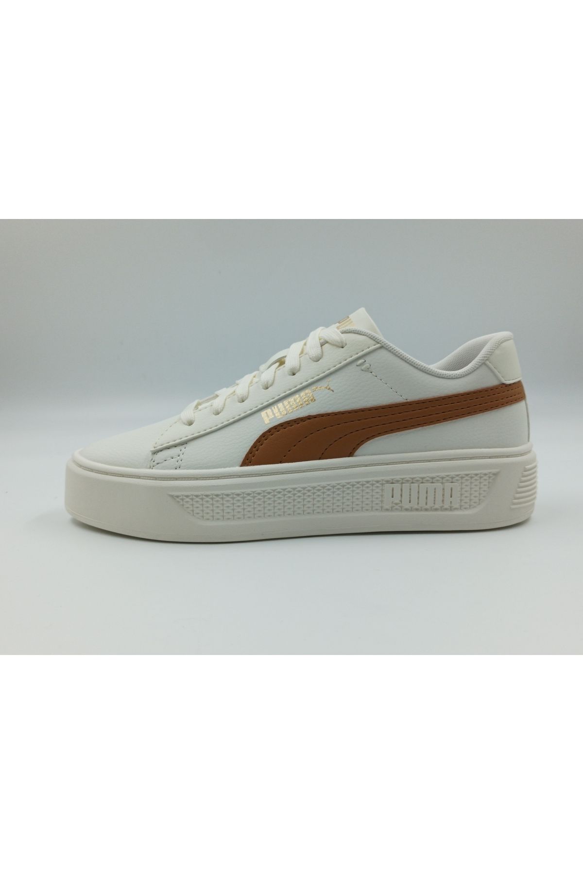 Puma-Smash Platform V3 - Puma Gold Colored Warm White-Caramel Latte 6