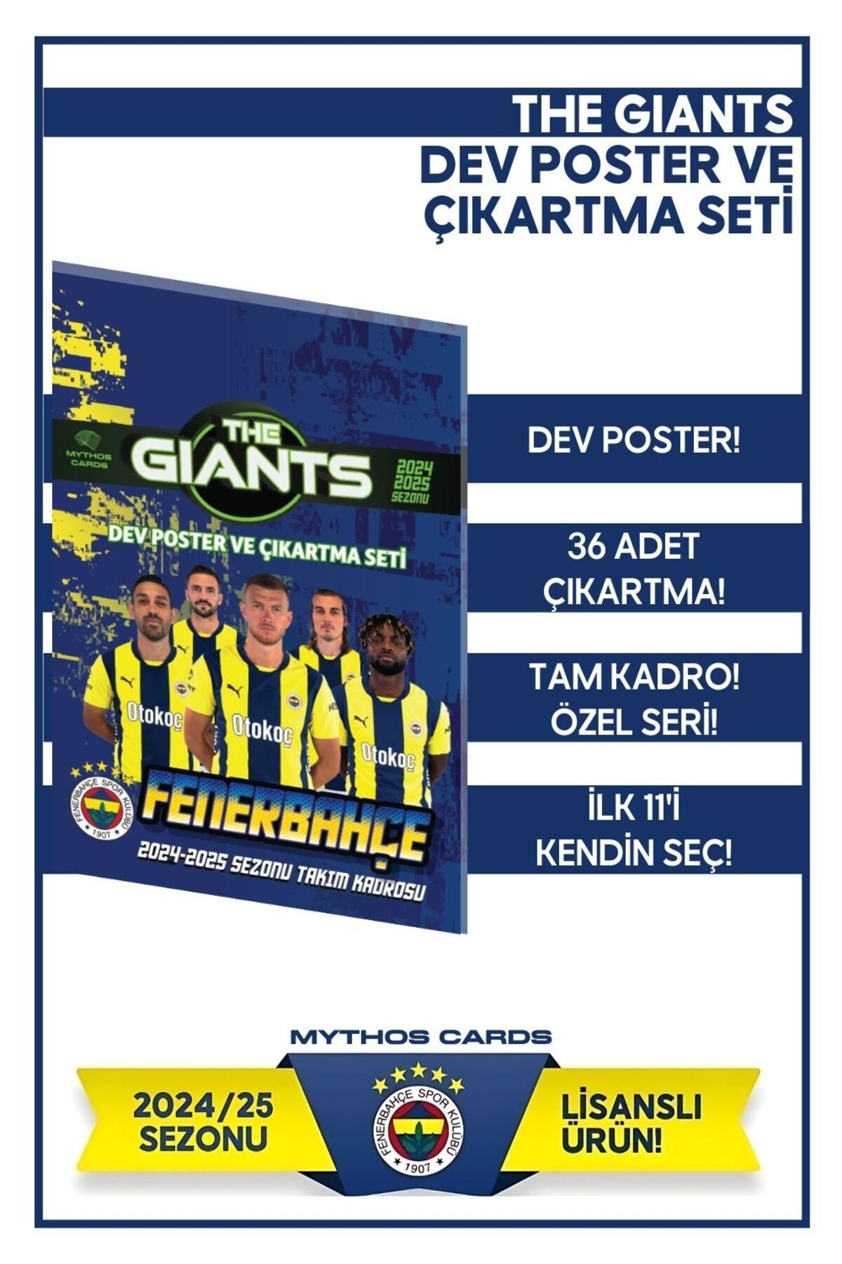 - The Giants 24/25 Poster Ve Çıkartma Seti