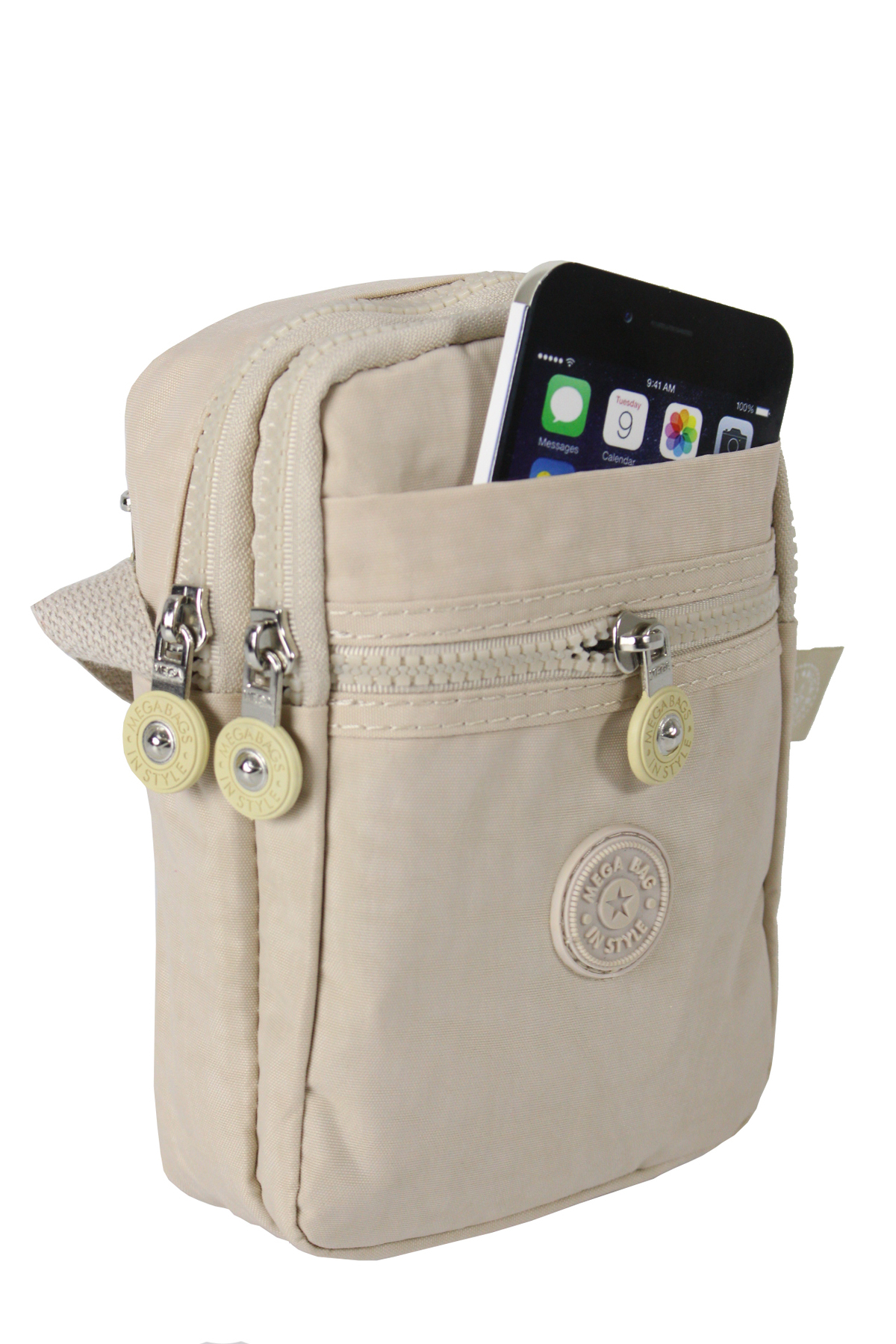 M 227 Krinkıl Kumaş Unisex Küçük Omuz Çantası, Telefonluk