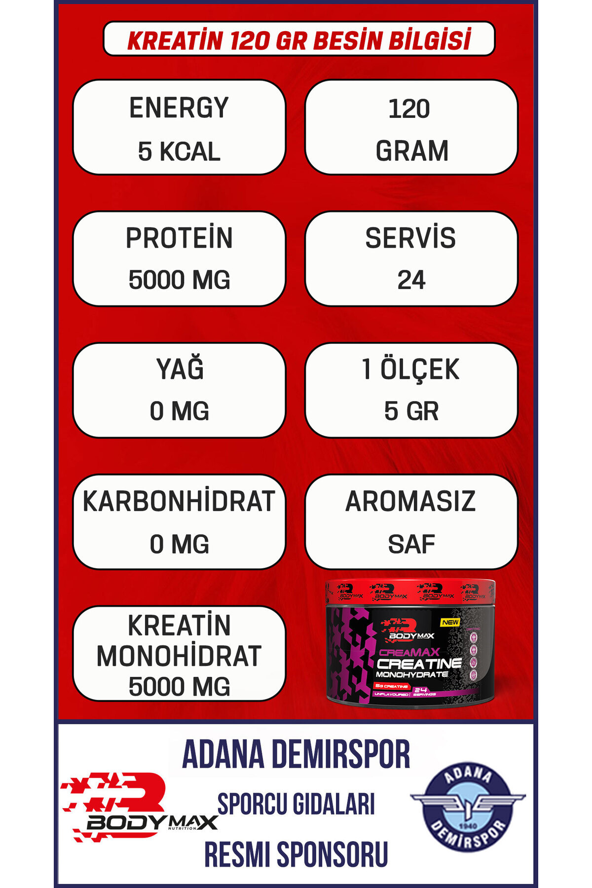 BODYMAX-Gold Whey Protein - Chocolate Flavored 960g Powder + Creamax Creatine 120g + Shaker 5