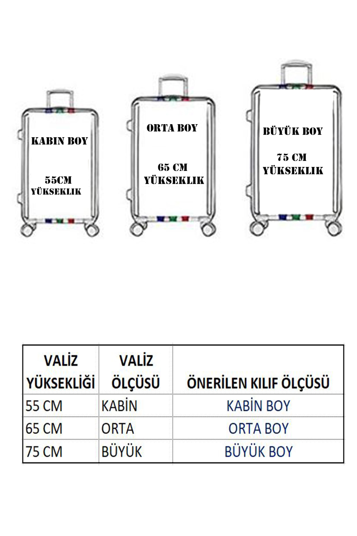 My Saraciye Valiz Kılıfı, Bavul Kılıfı Büyük, Orta, Kabin Boy Kılıf Seti, Gri