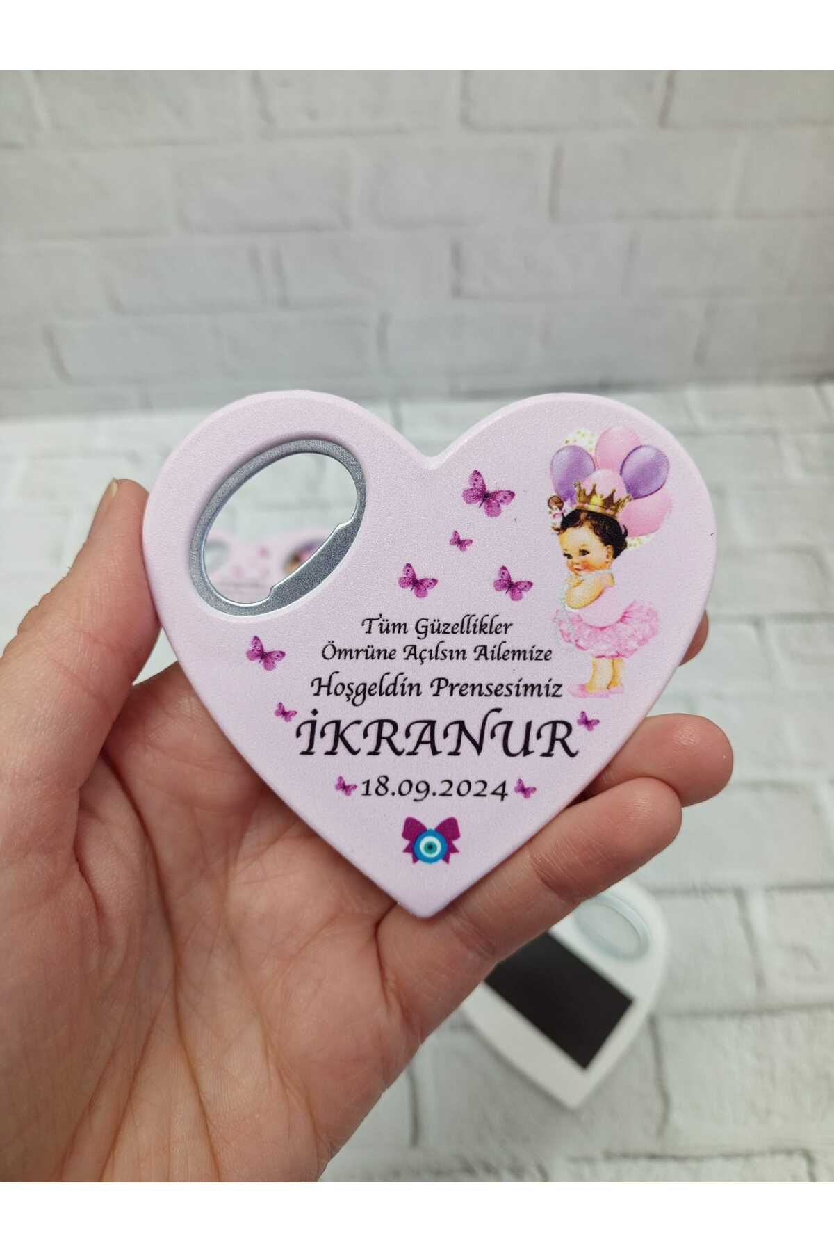Pi Dekorasyon 30 Adet Kalp Magnet Açacak Yeni Doğan, Doğum Günü, Sünnet, Nişan, Söz, Düğün Hediyelik