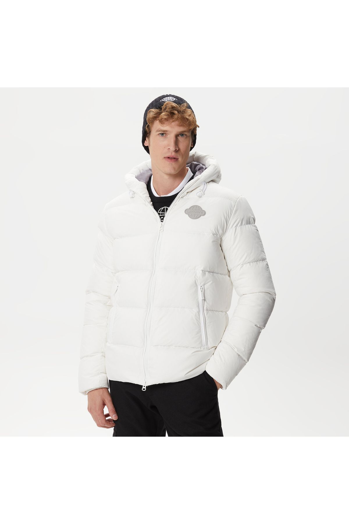 کت سفید مردانه ژاکت اورجینال Lacoste
