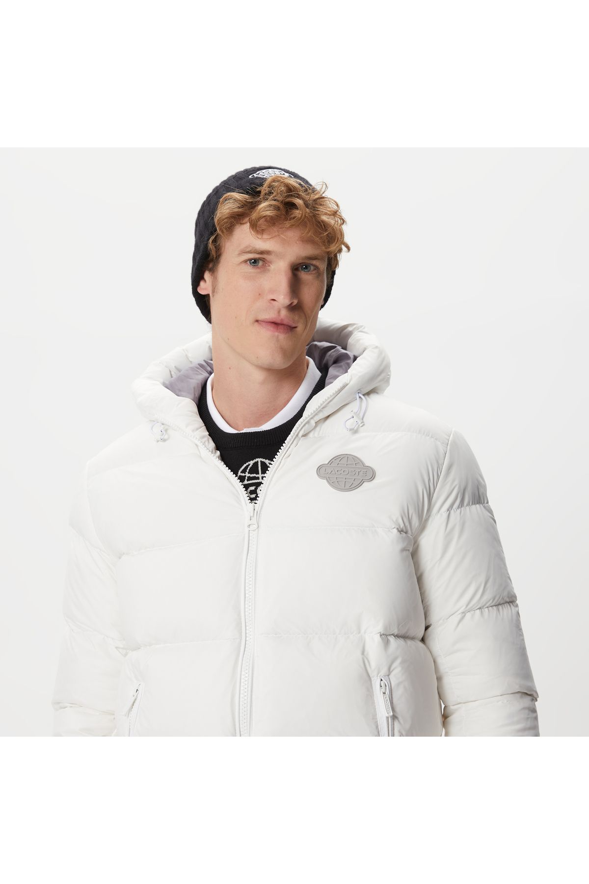 کت سفید مردانه ژاکت اورجینال Lacoste