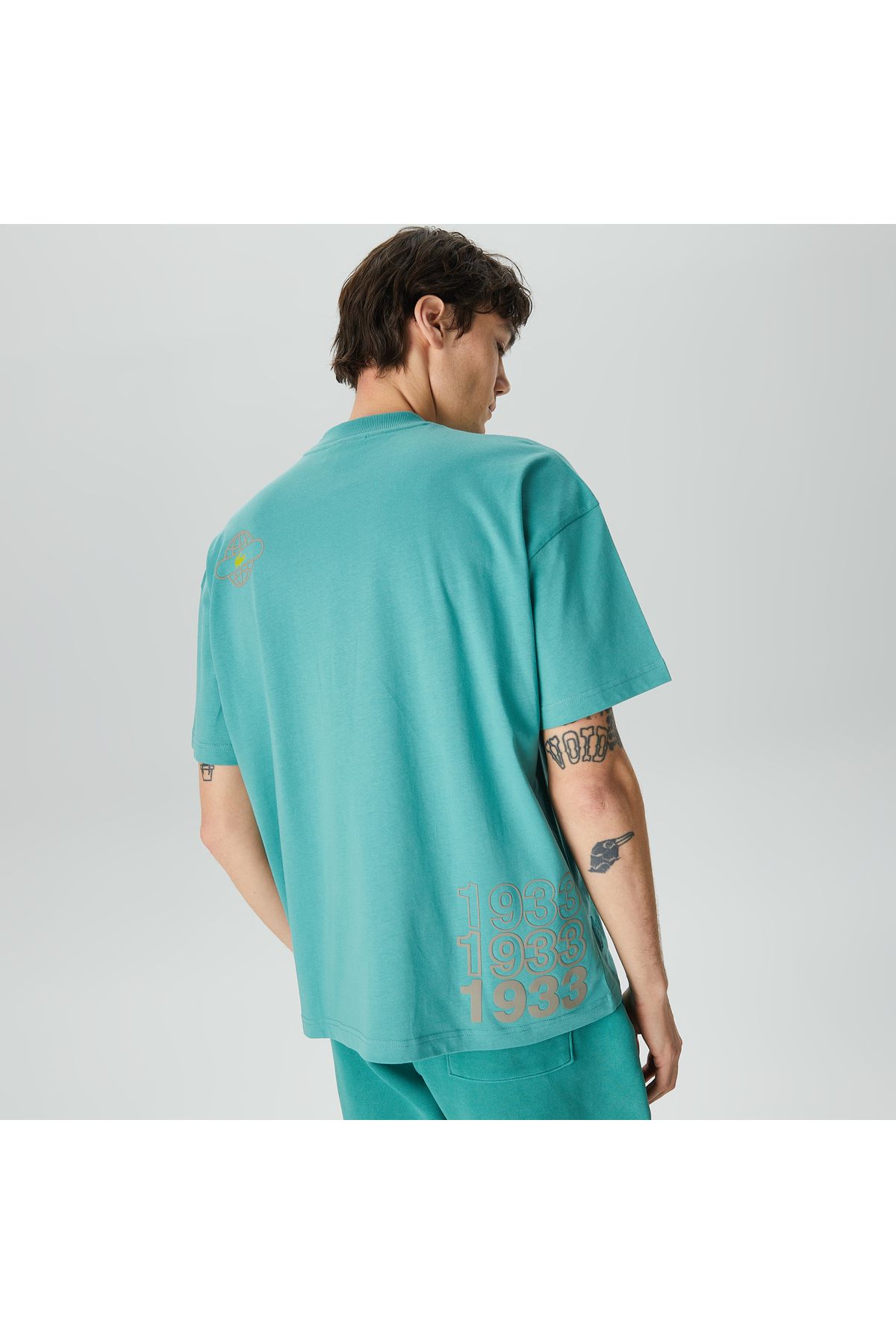 تی شرت سبز مردانه House of Superstep X Lacoste