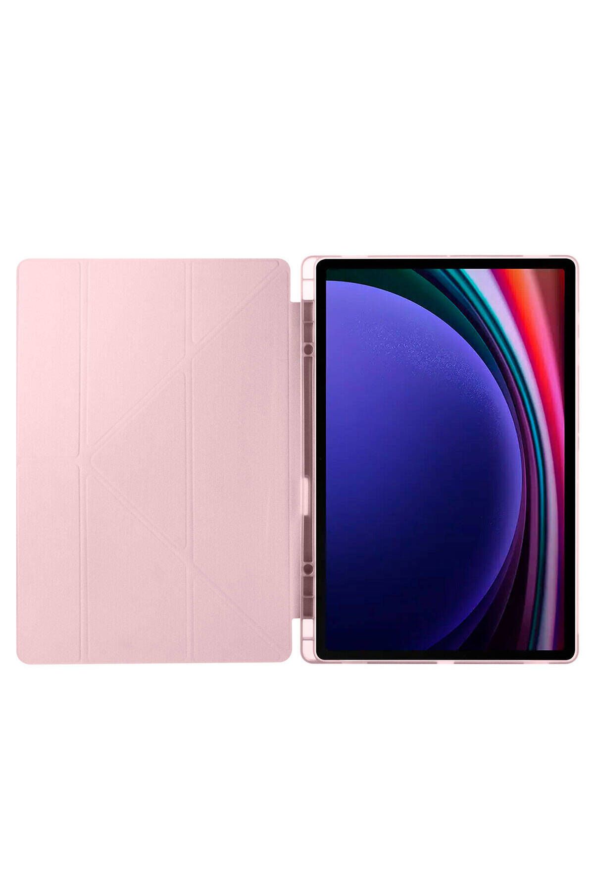 Black Pumas-Galaxy Tab S10 Ultra Case Tri Folding Pen Compartment Stand Case 5