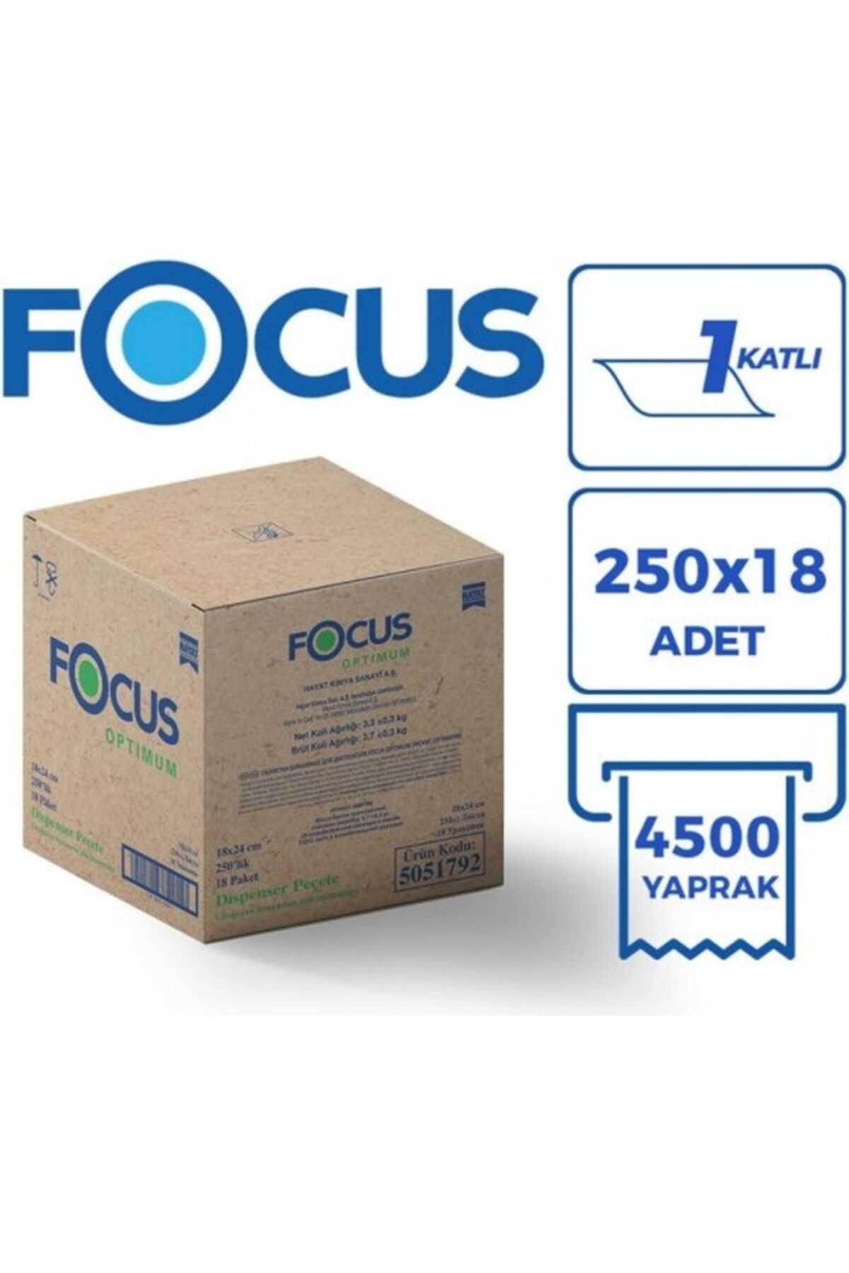 Focus Optimum Masaüstü Dispenser Peçete 250*18