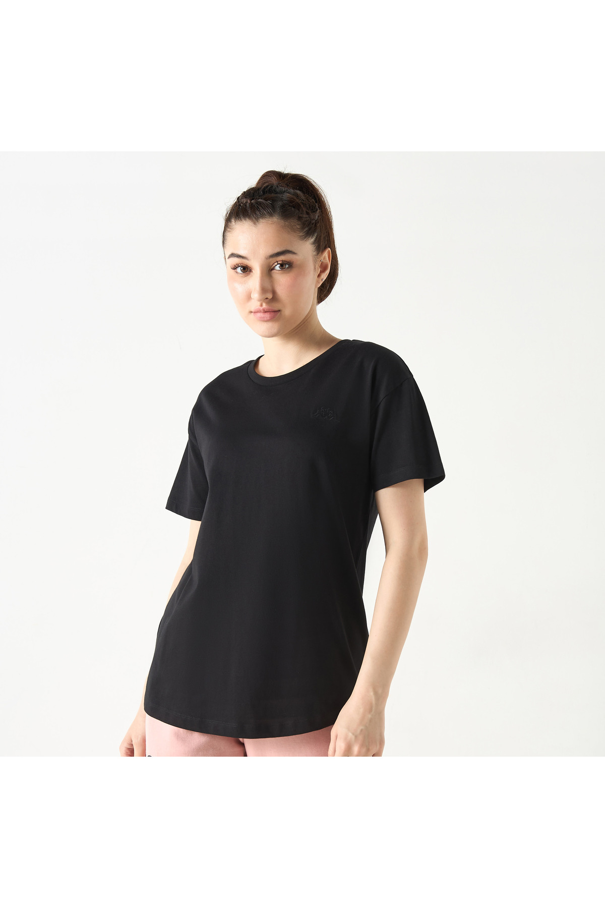 Kappa-Logo Embroidered T-shirt with Crew Neck and Short Sleeves 1
