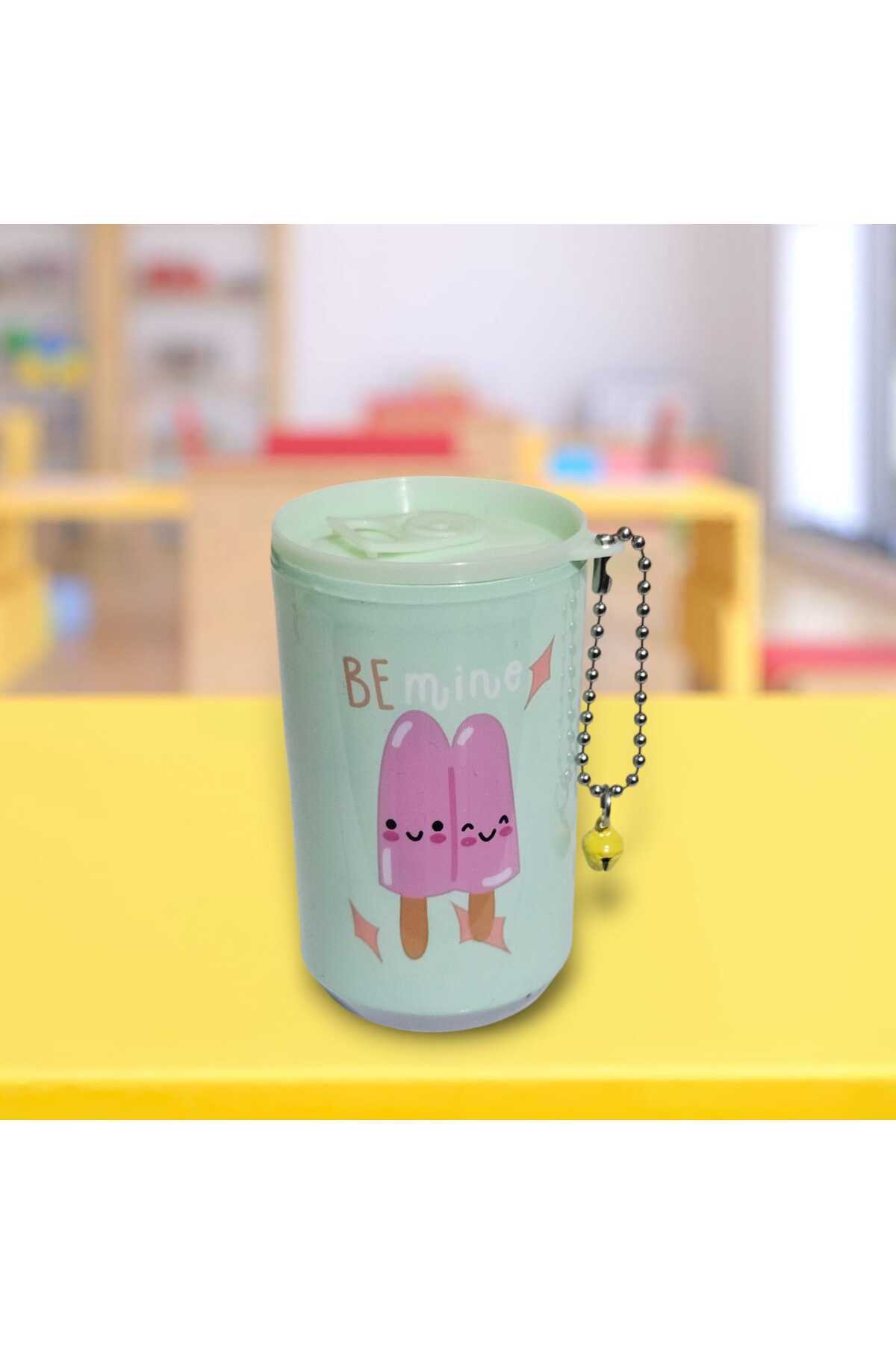 WISEM Sevimli Teneke Kutu Görünümlü Islak Mendil Anahtarlık Çanta Süsü (1 adet)