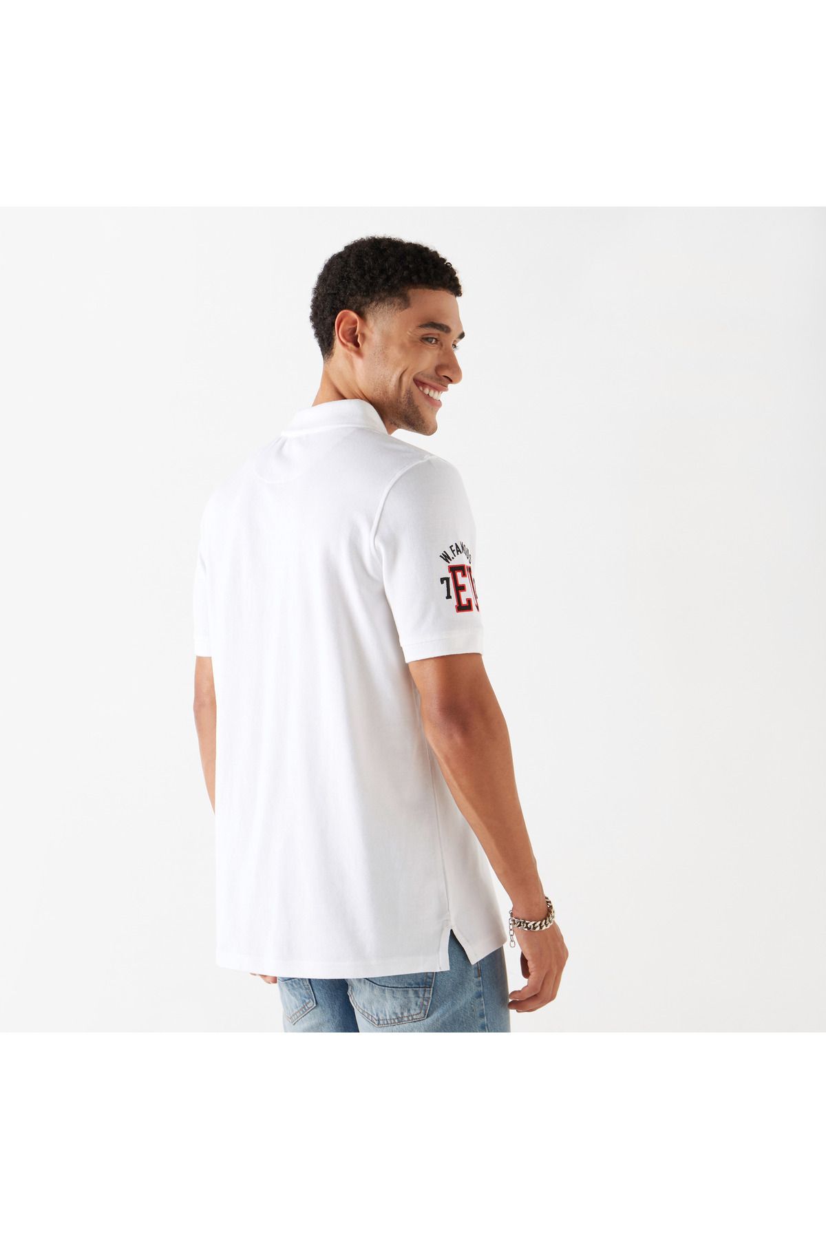 ECKO-Unltd Logo Embroidered Polo T-shirt 3