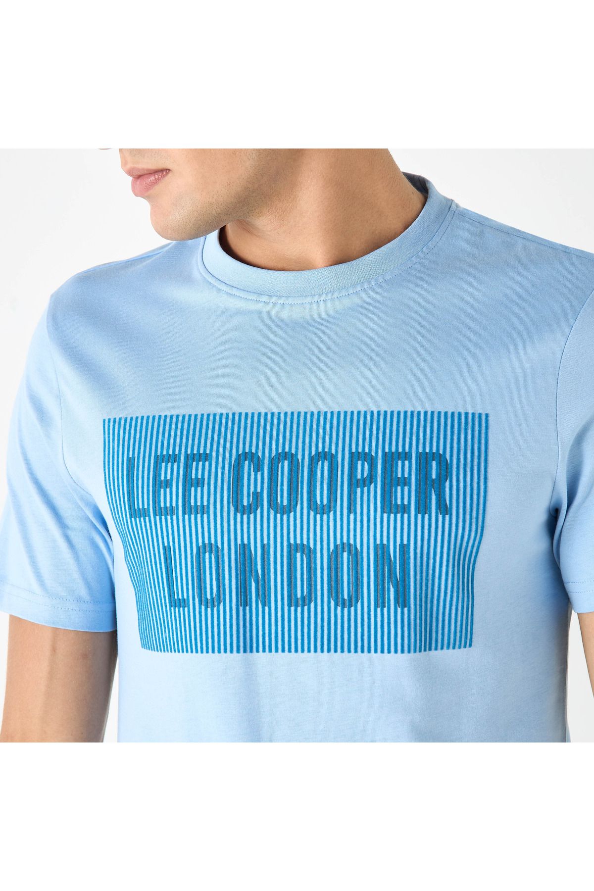 Lee Cooper-Logo Print T-shirt with Short Sleeves 4