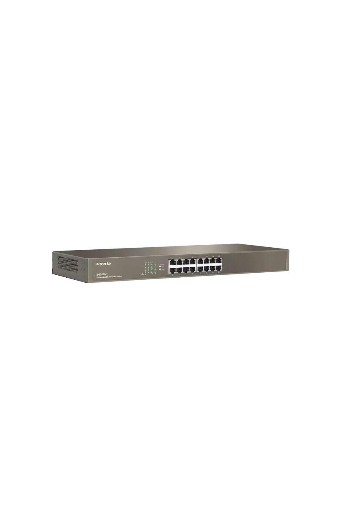 Vobotek Teknoloji Tenda TEG1016G 16 Port 10-100-1000 Mbps 19" Switch Çelik Kasa Rack Mount