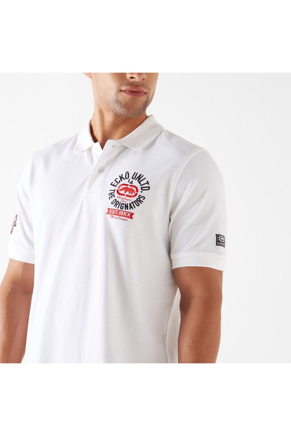 ECKO-Unltd Logo Embroidered Polo T-shirt 4