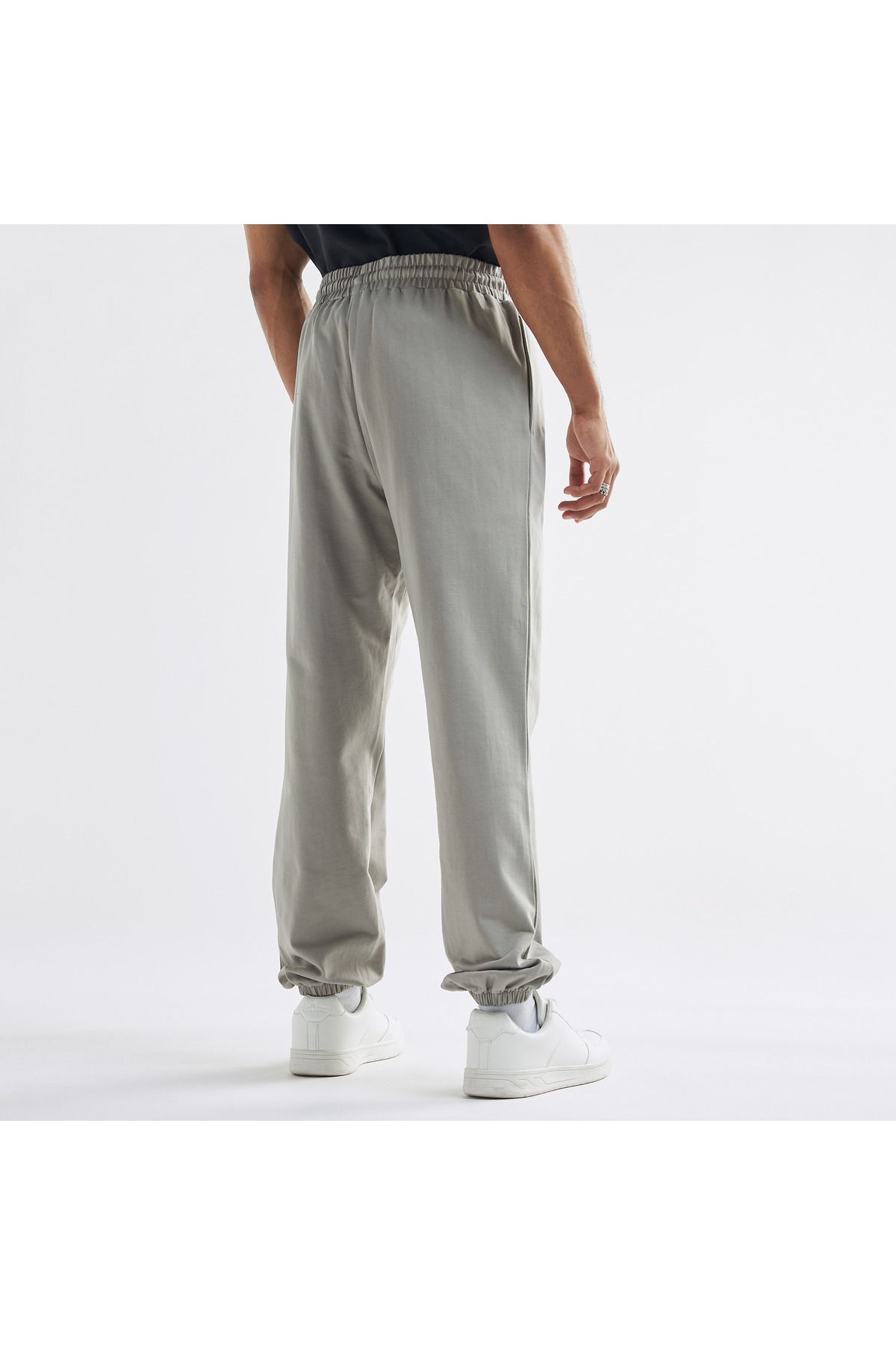 FAV-Typography Print Flexi Waist Joggers with Drawstring Closure and Pockets 3
