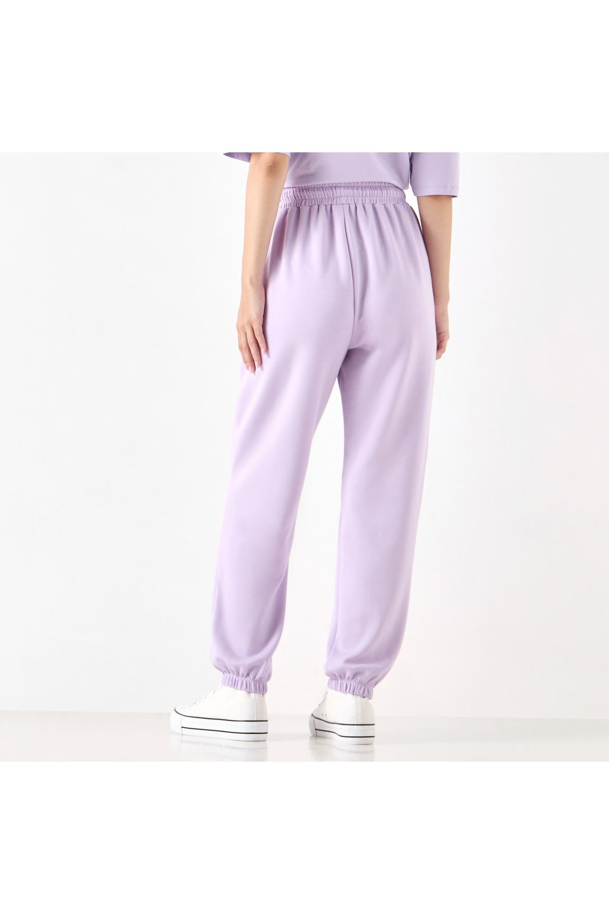 SP Characters-Tom and Jerry Embroidered Joggers with Drawstring Closure and Pockets 3