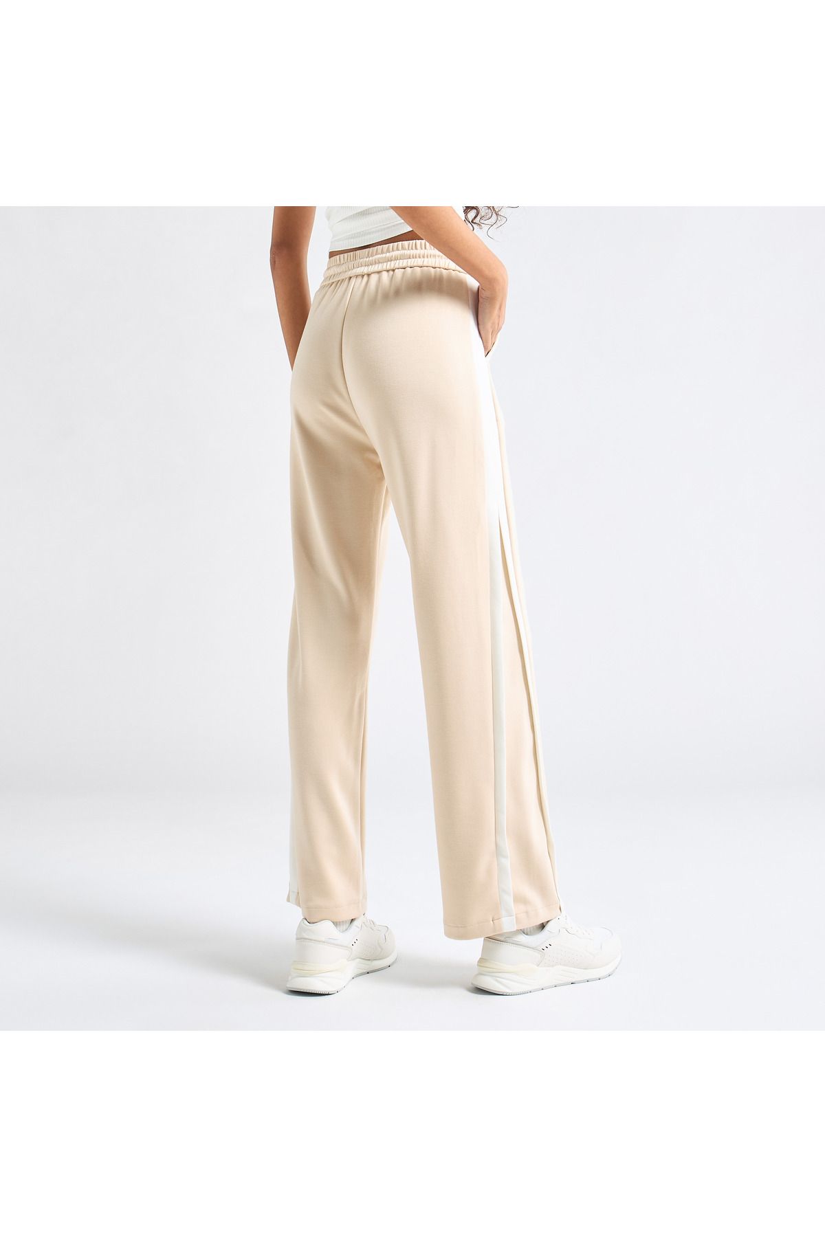 FAV-Panelled Track Pants with Drawstring Closure and Pockets 3