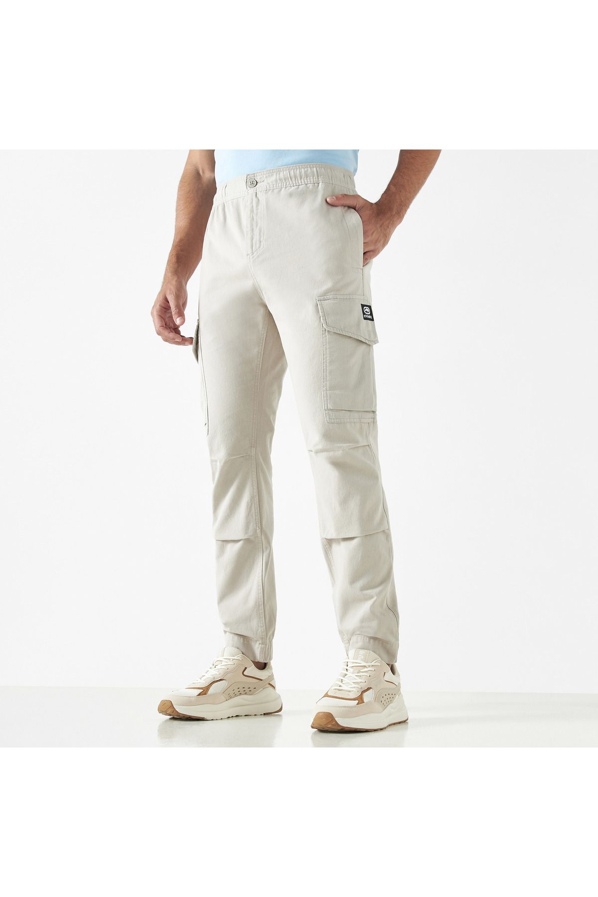 ECKO-Unltd Solid Cargo Pants with Pockets 1