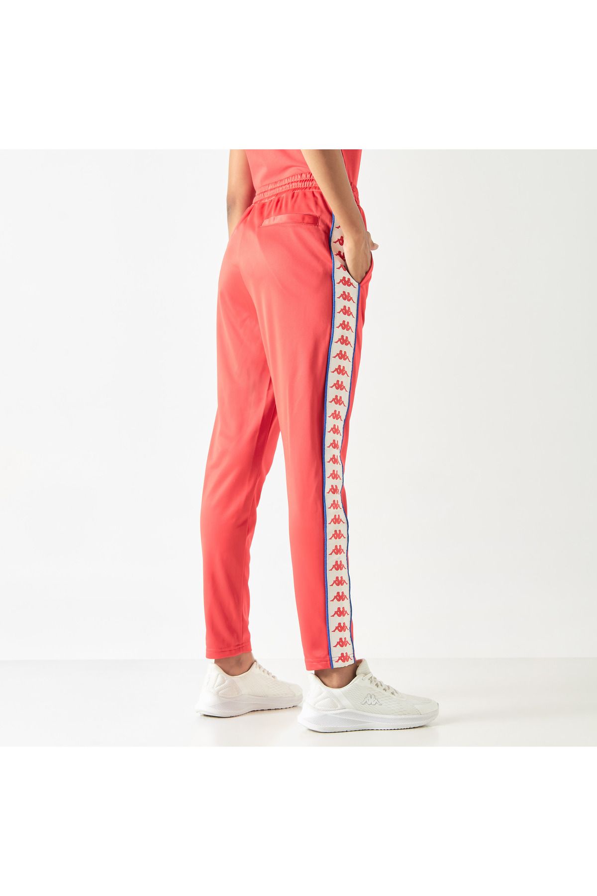 Kappa-Tape Detail Joggers with Drawstring Closure and Pockets 3