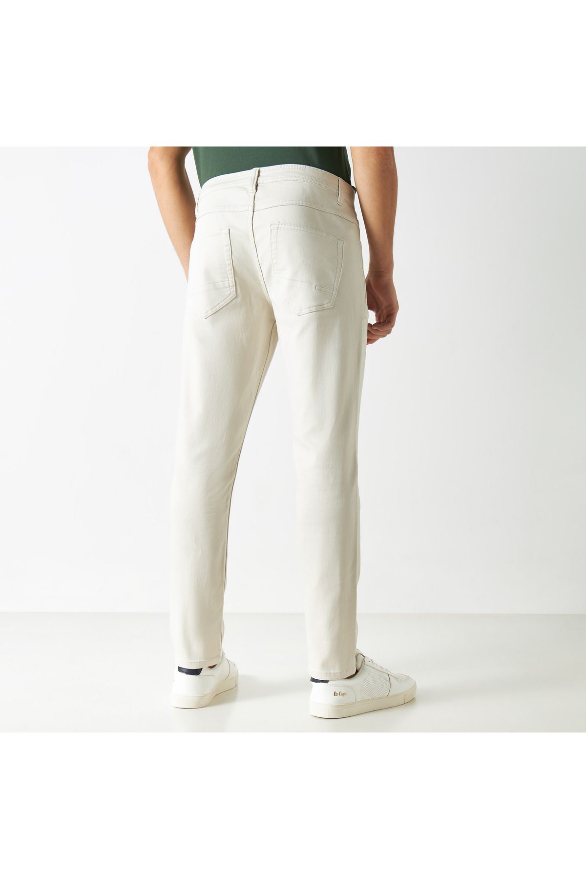 Iconic-Soft Knit Trousers with Button Closure and Pockets 3
