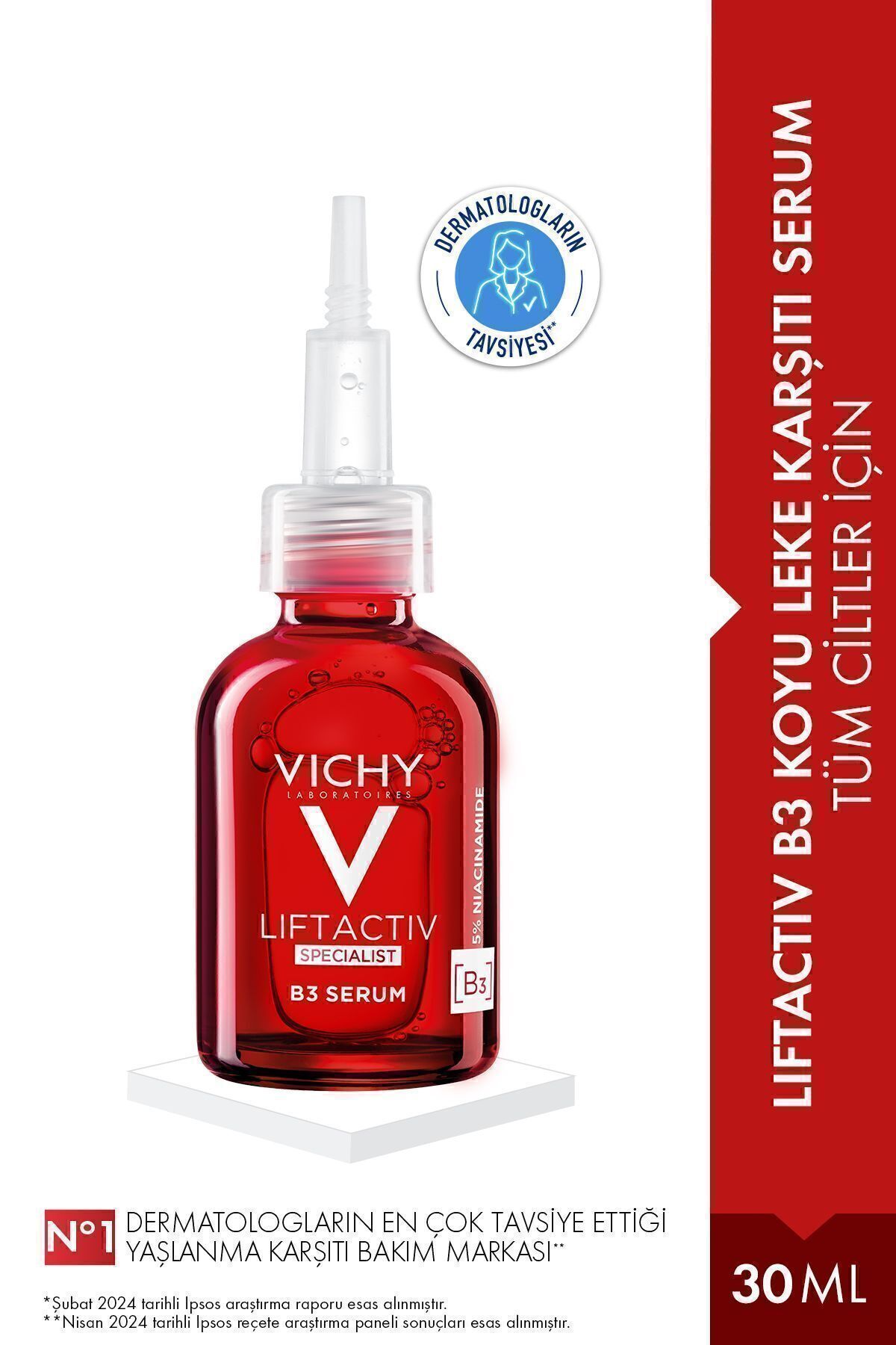 Vichy Lekelerin Azalmasına Yardımcı Olan Onarıcı ve Güçlendirici Serum 30 ml