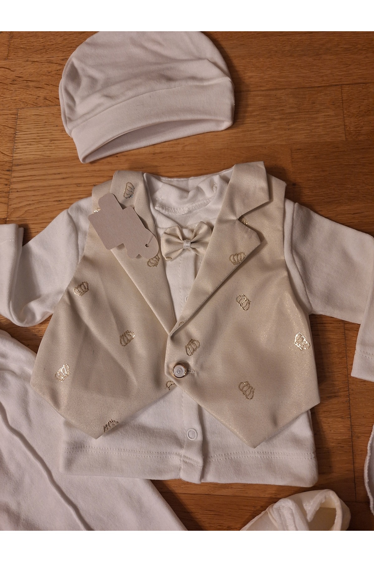 biyan collection Erkek Bebek Yelekli Özel Gün Mevlüt Sünnet Takımı Hastane Çıkışı Mevlütlük Bayramlık Doğum Hediyesi fotoğrafı 3 (önizleme)