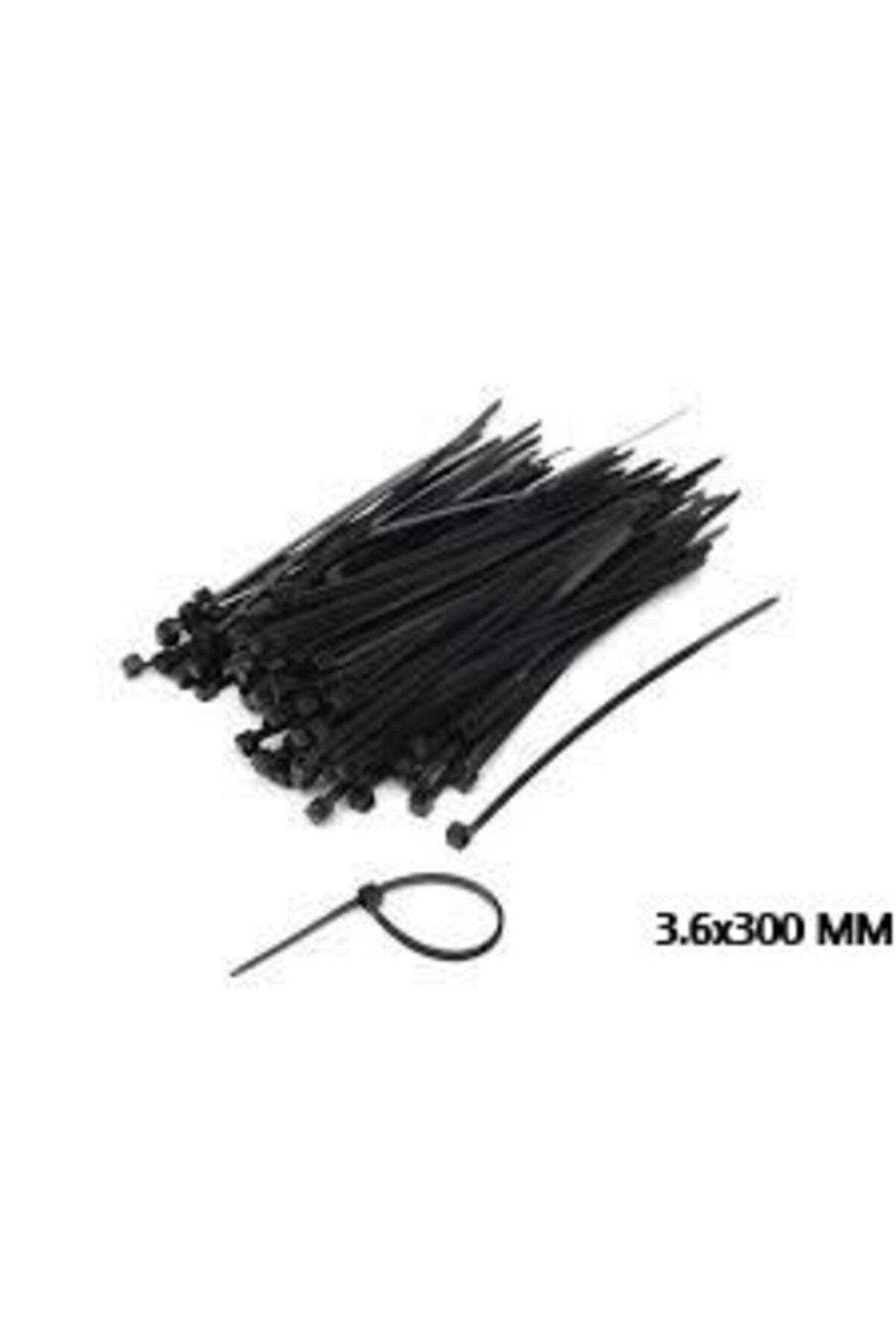 Kapamarka PLASTİK ÇIRT KELEPÇE 100 PARÇA SİYAH 3.6X300MM