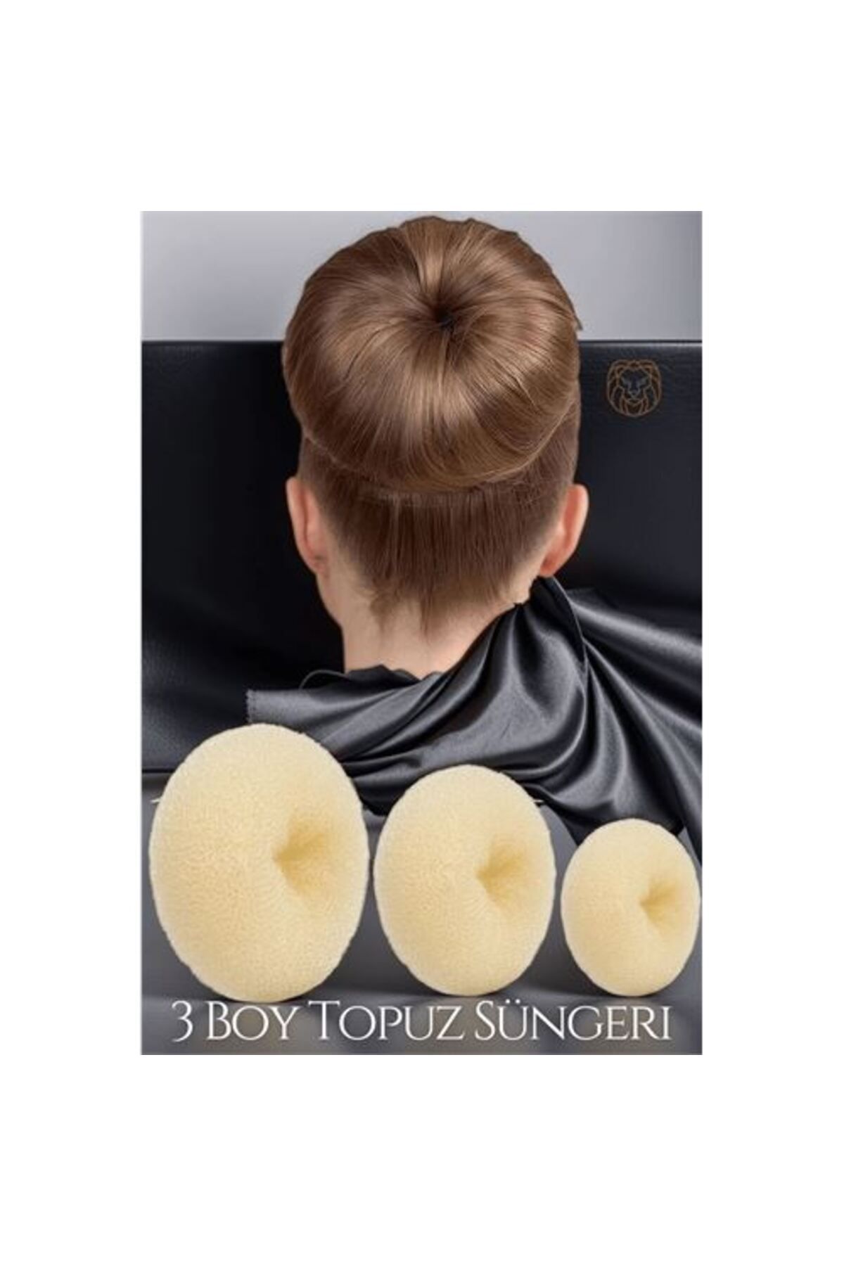 Toptan Bulurum Modacar Gold Saç Topuz Süngeri 3 Boy Forero Design