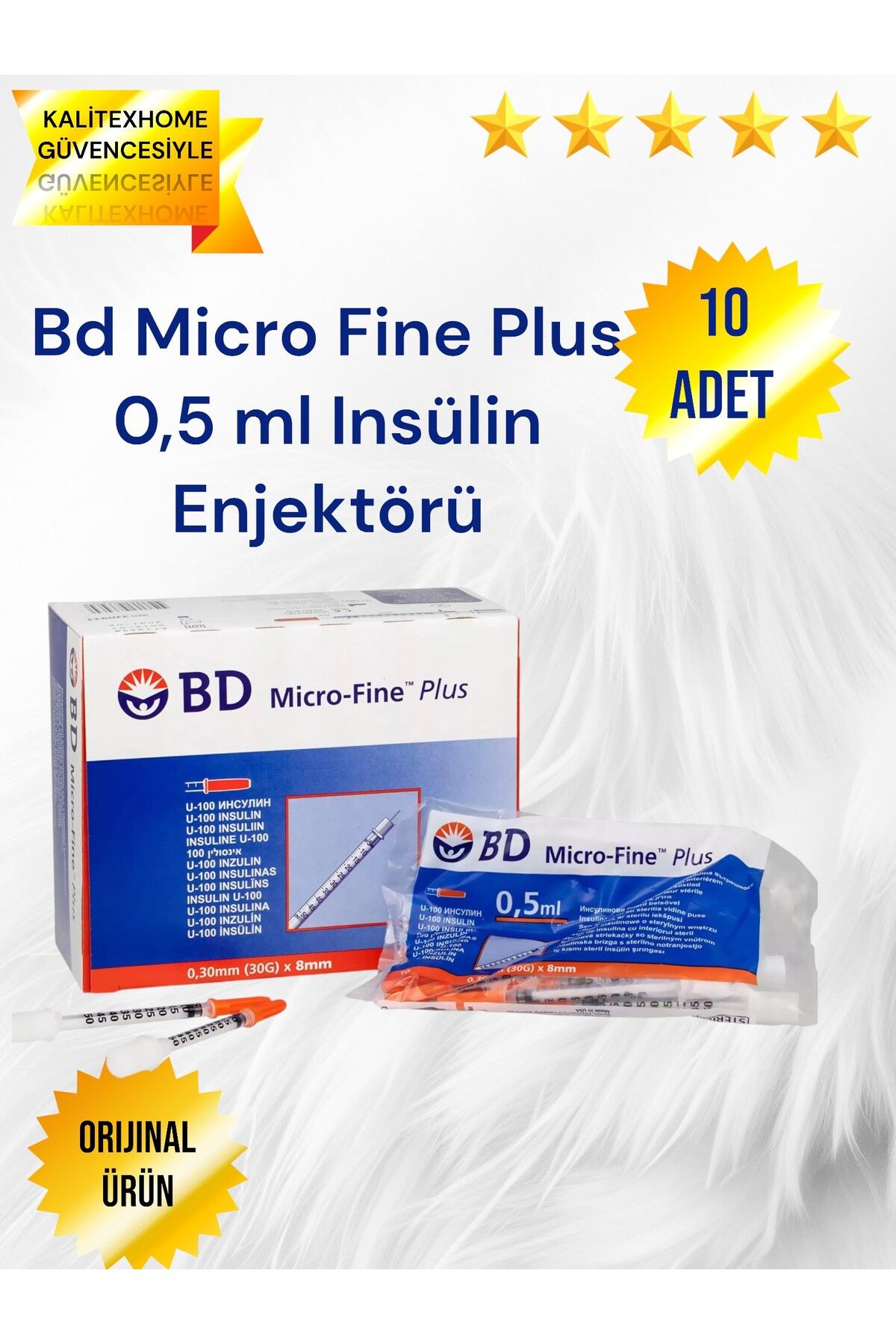 BD MICROLANCE ENJEKTÖR 0,5 ML 1 PAKET 10'LU