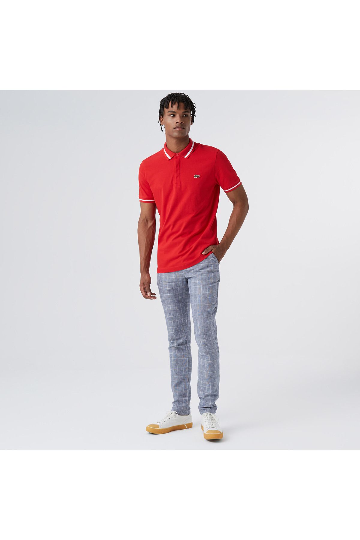 شلوار آبی مردانه با الگوی متناسب Lacoste