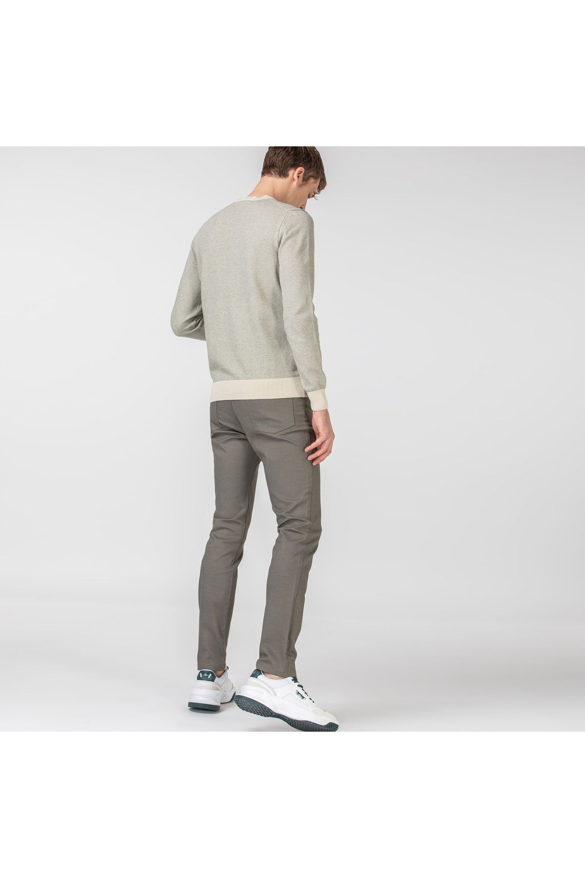 شلوار سبز مردانه باریک و اورجینال Lacoste